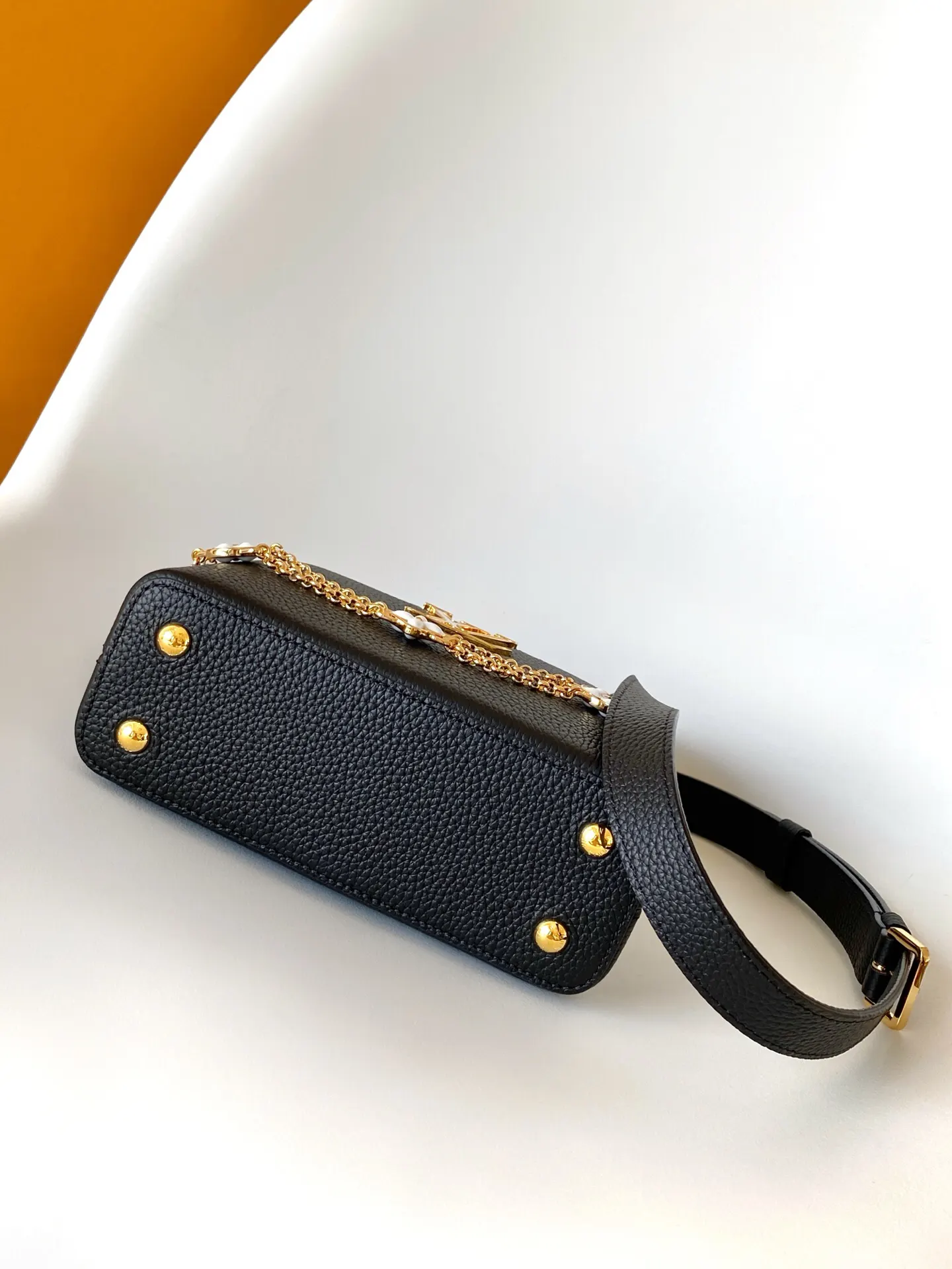 Louis Vuitton Black Chain Bag Leather