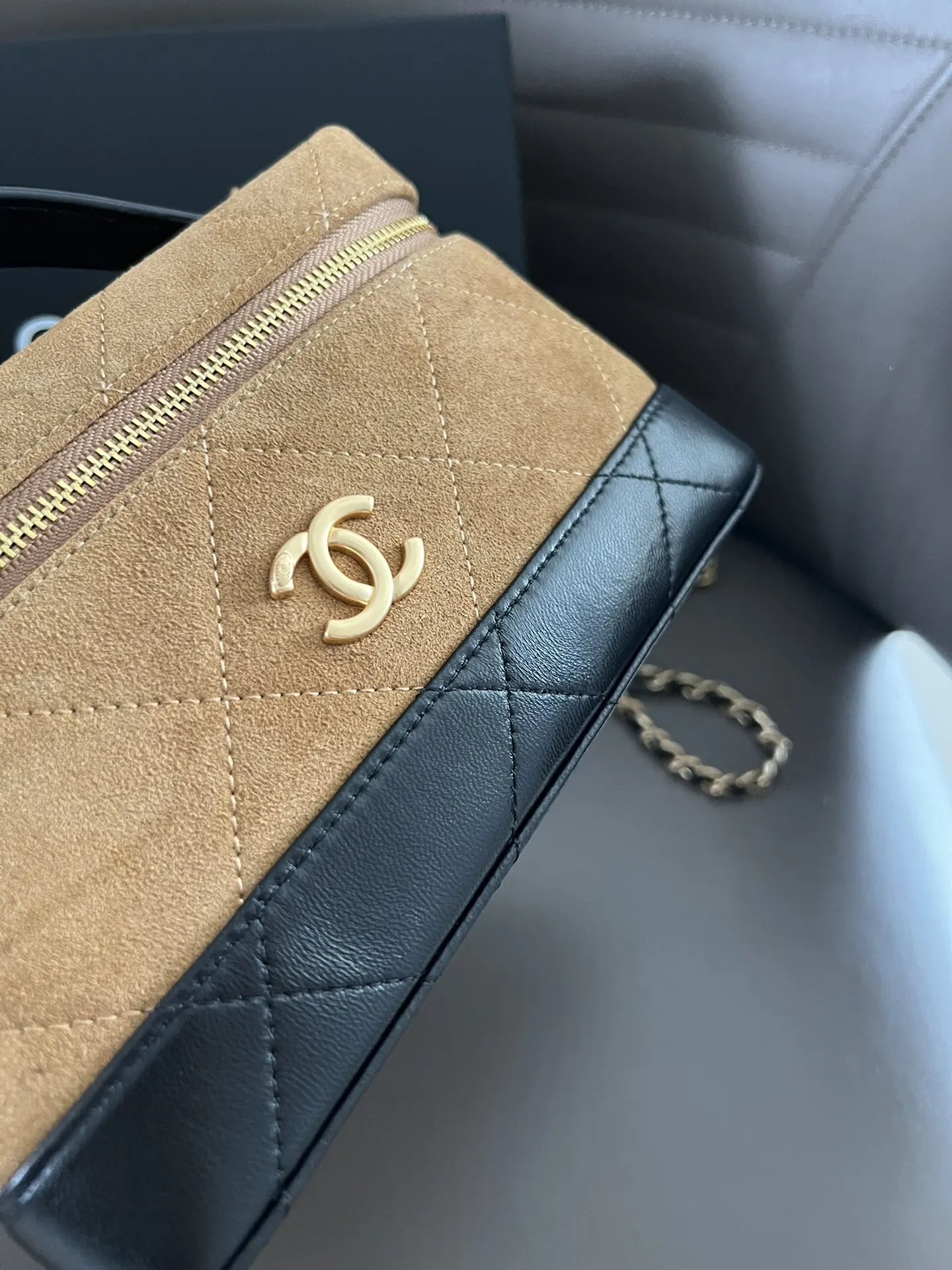 Black Gold Top Handle Bag Classic