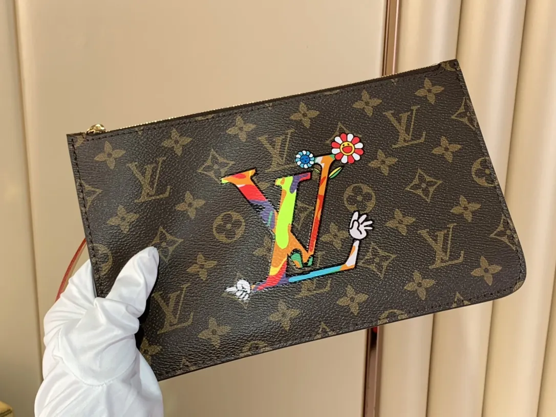 Louis Vuitton Monogram Clutch Bag Canvas