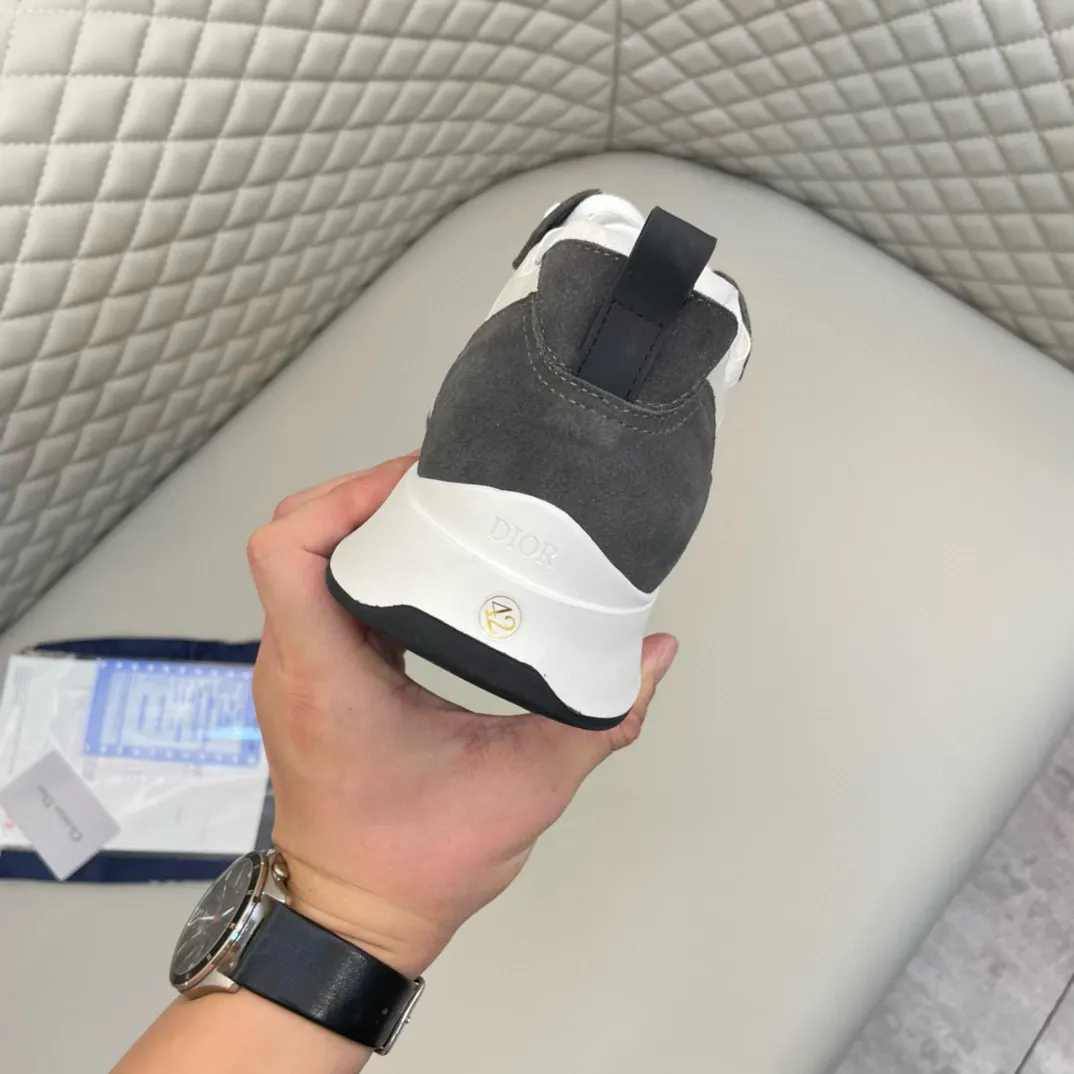 Dior B25 灰白拼色牛皮休闲鞋 休闲