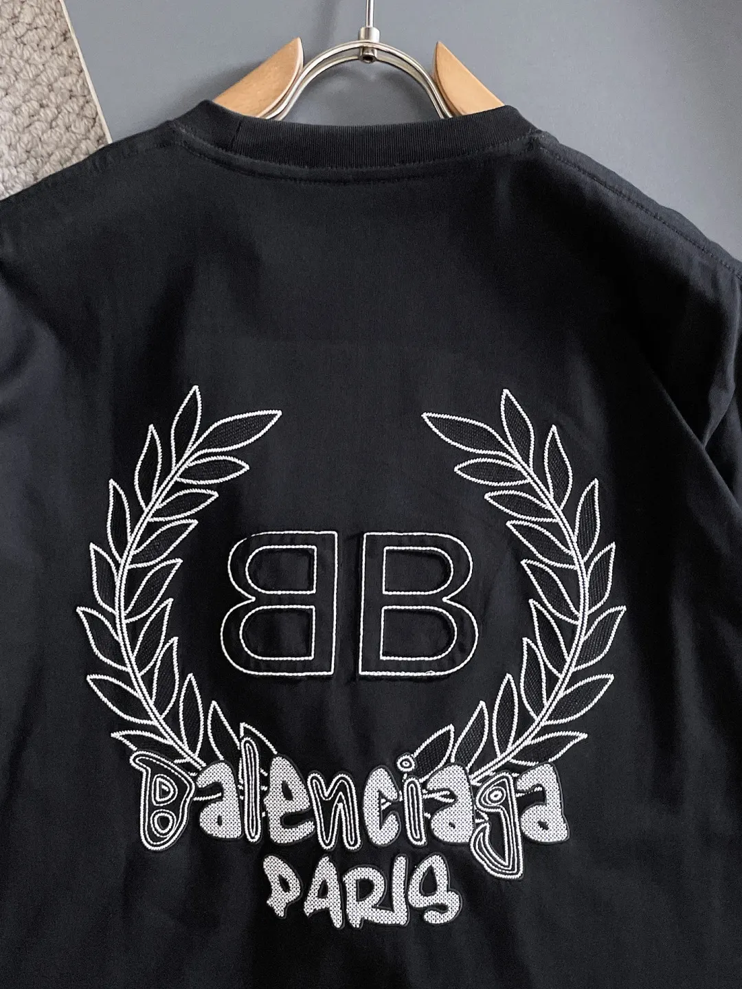 Balenciaga 黑色 純棉 Logo 短袖T恤