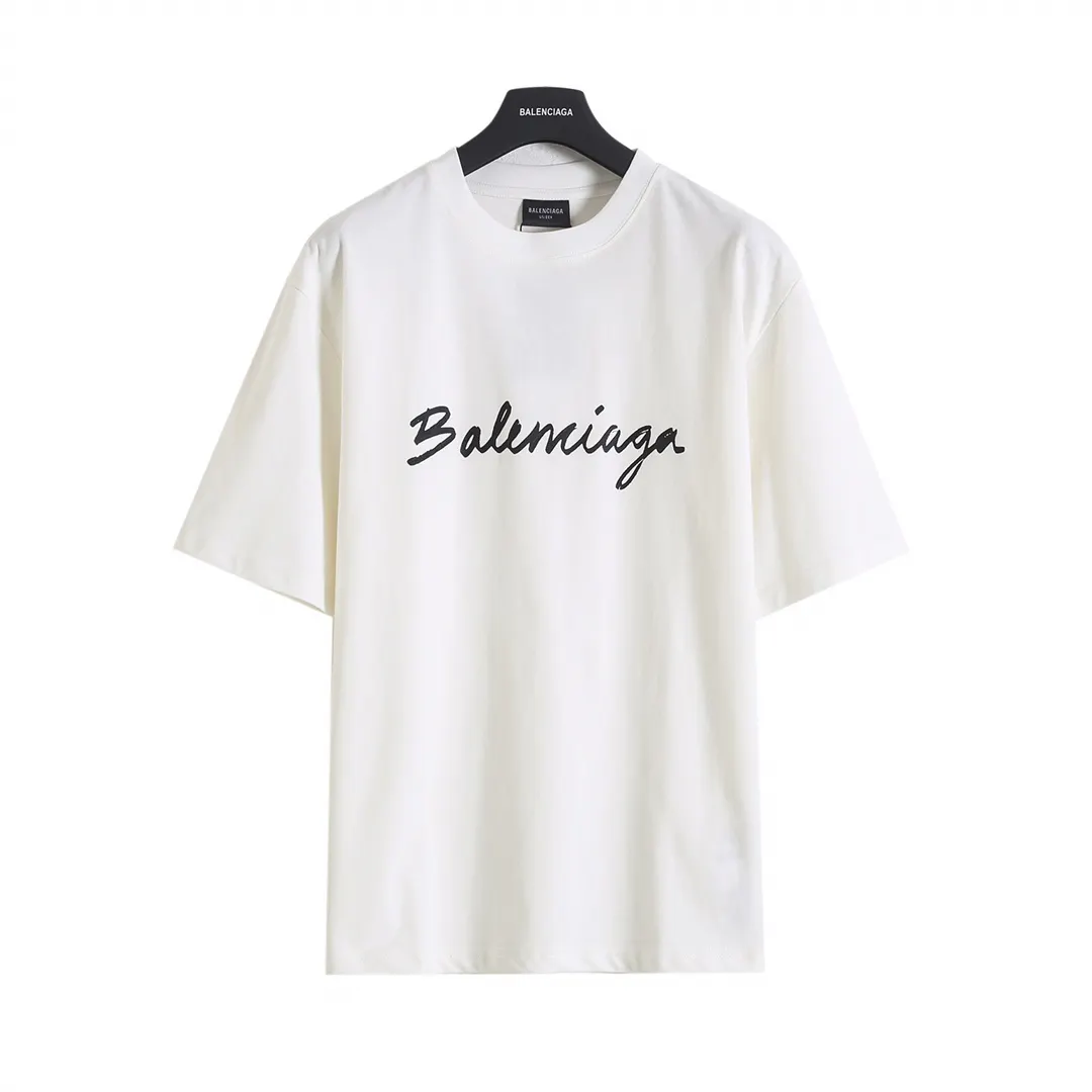 Balenciaga 26SS 印花 水洗 短袖T恤 街头休闲款