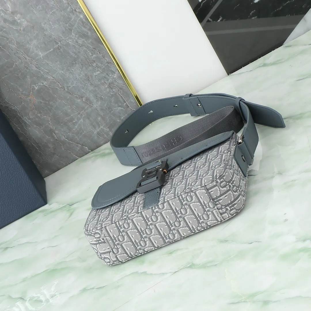 Gray Organizer Pouch Travel Leather