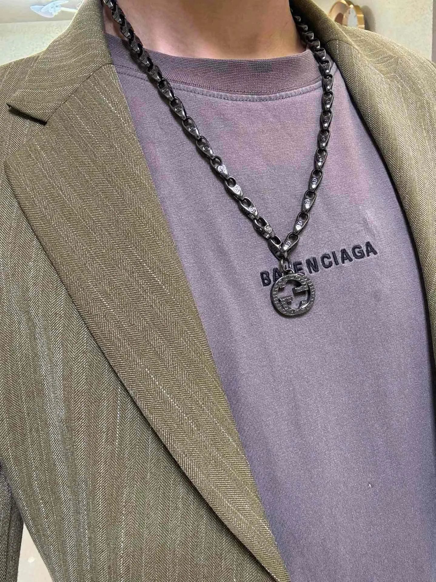 Gucci 鏈條包 單肩斜挎