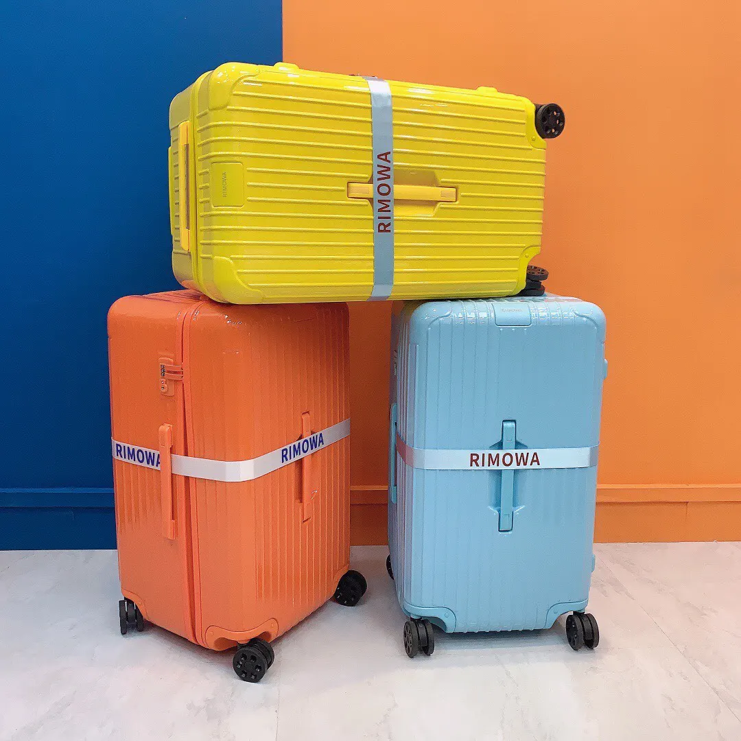 Black White Suitcase Travel Lightweight