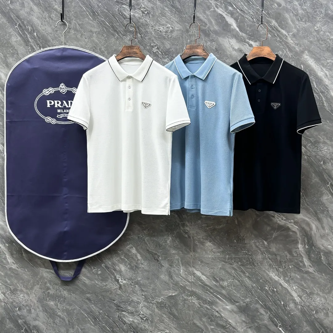 Prada Embroidered Polo Shirt