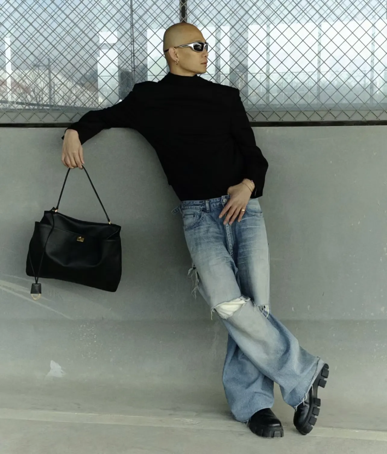 Balenciaga 单肩包 日常搭配