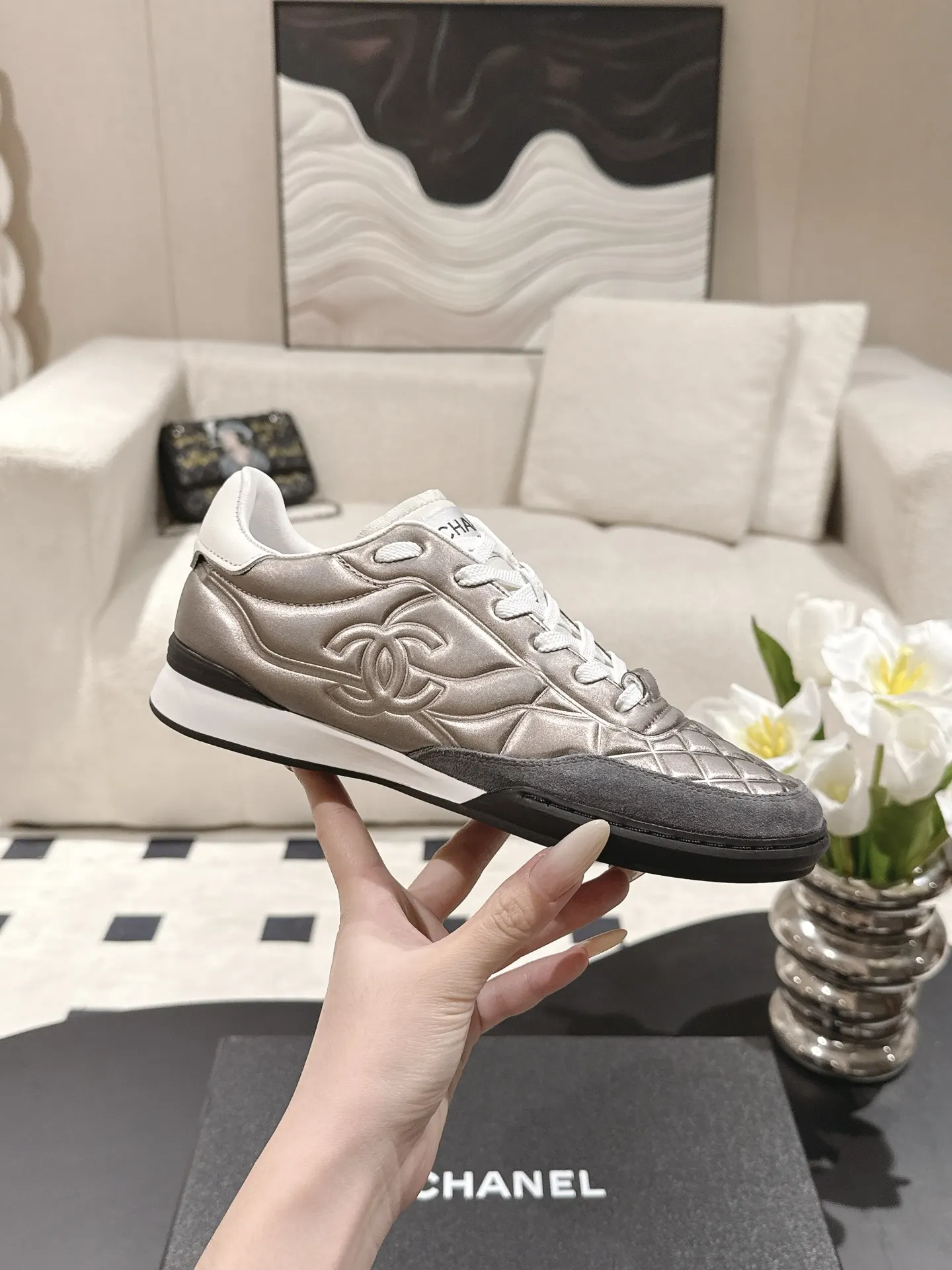 Chanel Sheepskin Shoes Sneakers Image 5 Chanel Sheepskin Shoes Sneakers Image 5