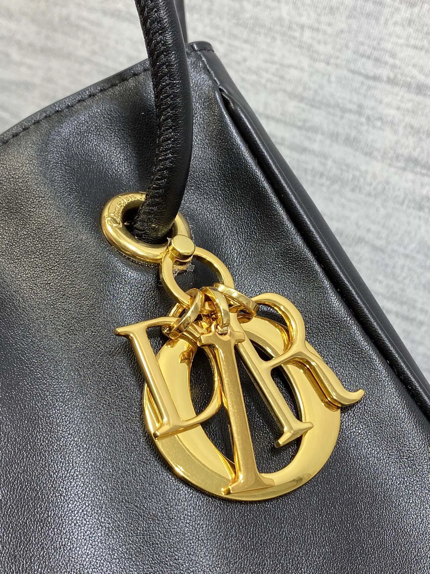 Dior Gold Leather Handbag