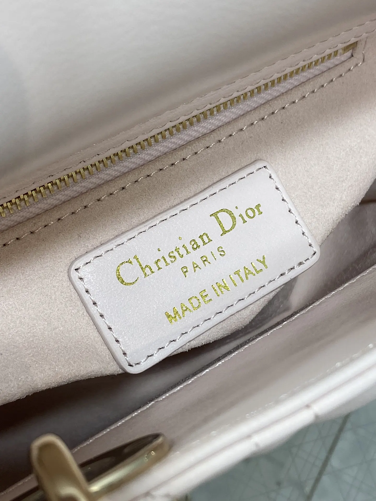 Dior Lady Dior Lady 粉色藤格纹手提斜挎包 经典小号