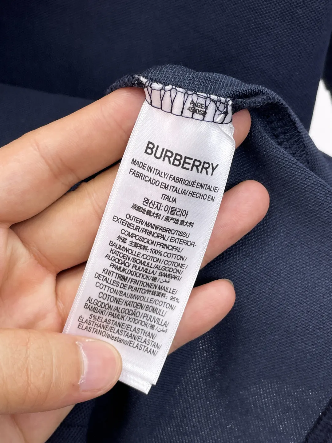 Burberry 刺繡 純棉 Polo衫 休閒百搭款(數字3) Burberry 刺繡 純棉 Polo衫 休閒百搭款(數字3)