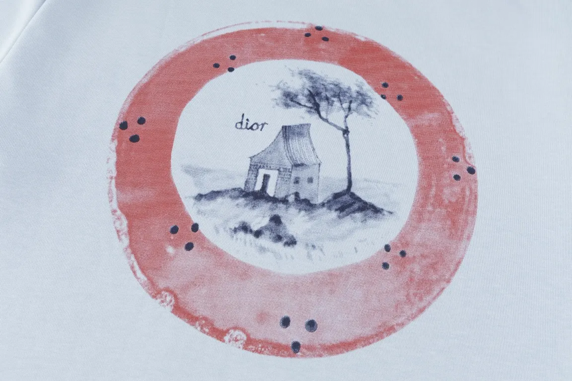 DIOR 纯棉 短袖T恤 休闲百搭款
