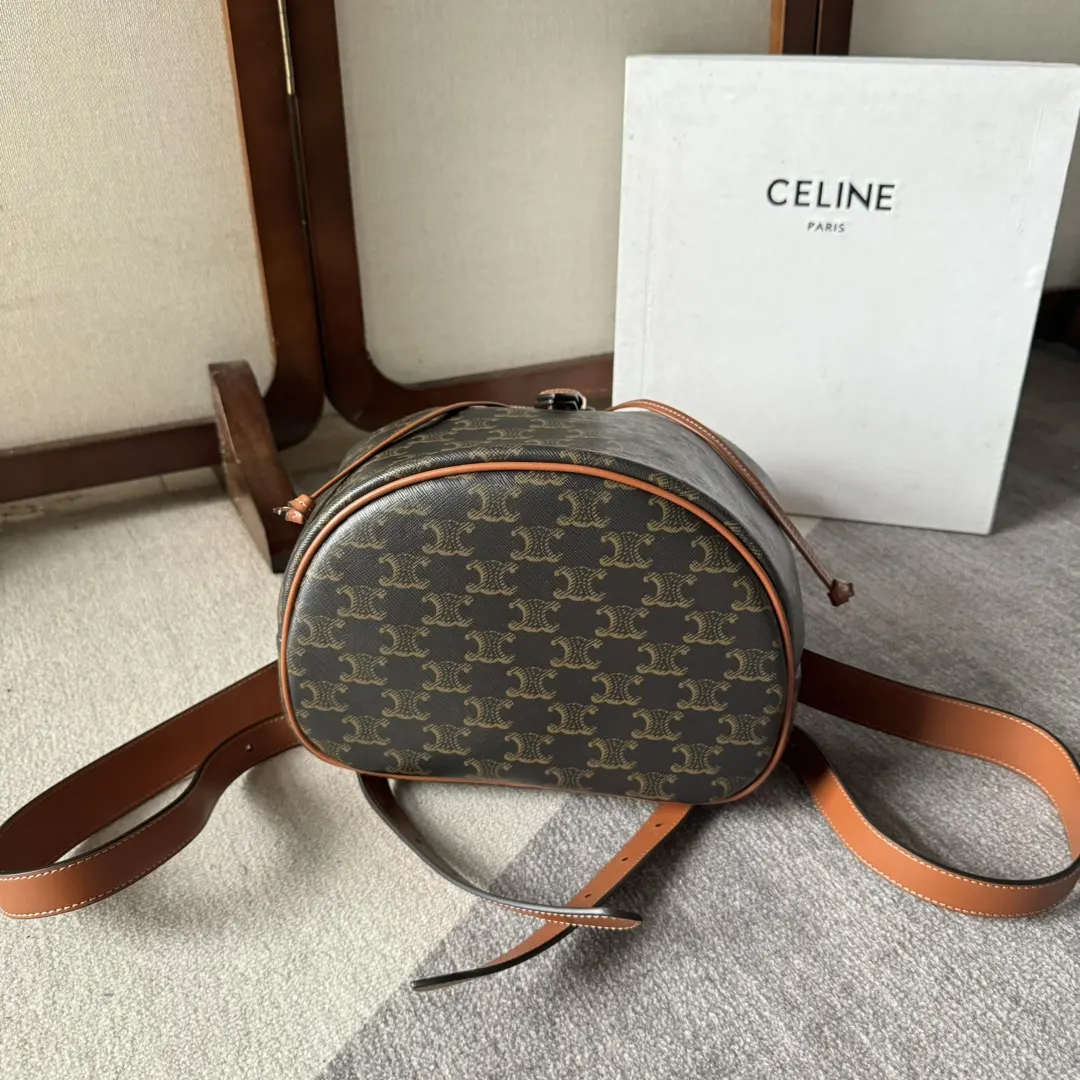 Gold Backpack Leather