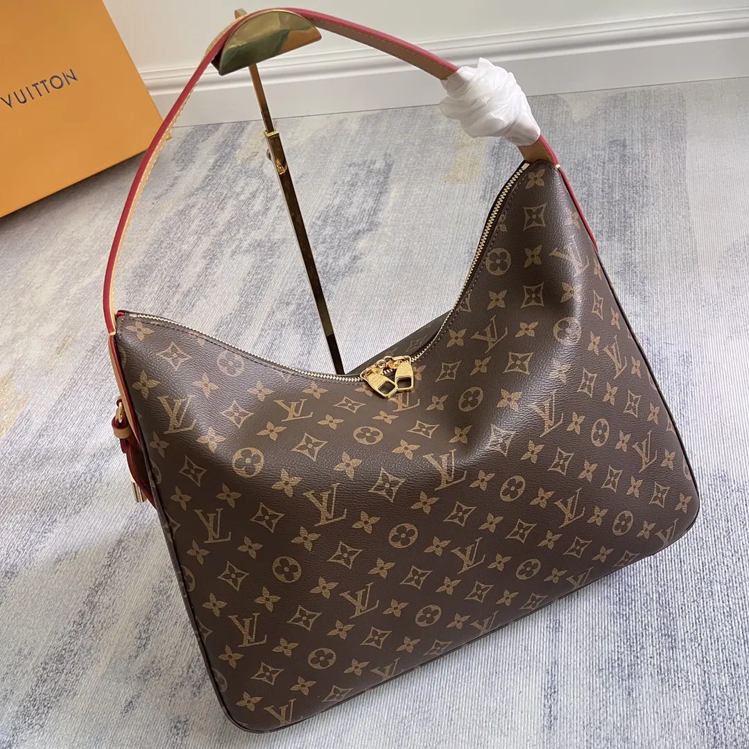 Monogram Top Handle Bag Commuter Leather