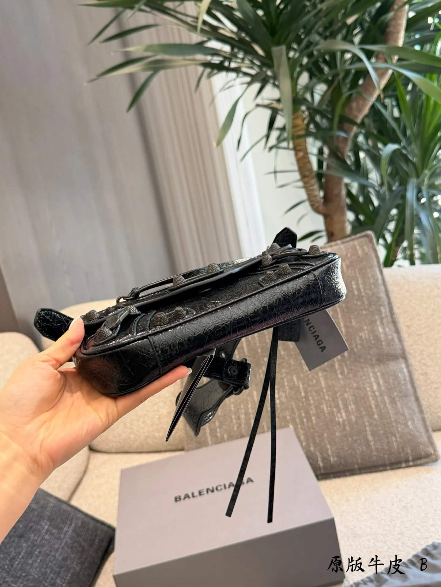 Balenciaga 黑色 皮革 收纳包 旅行收纳款