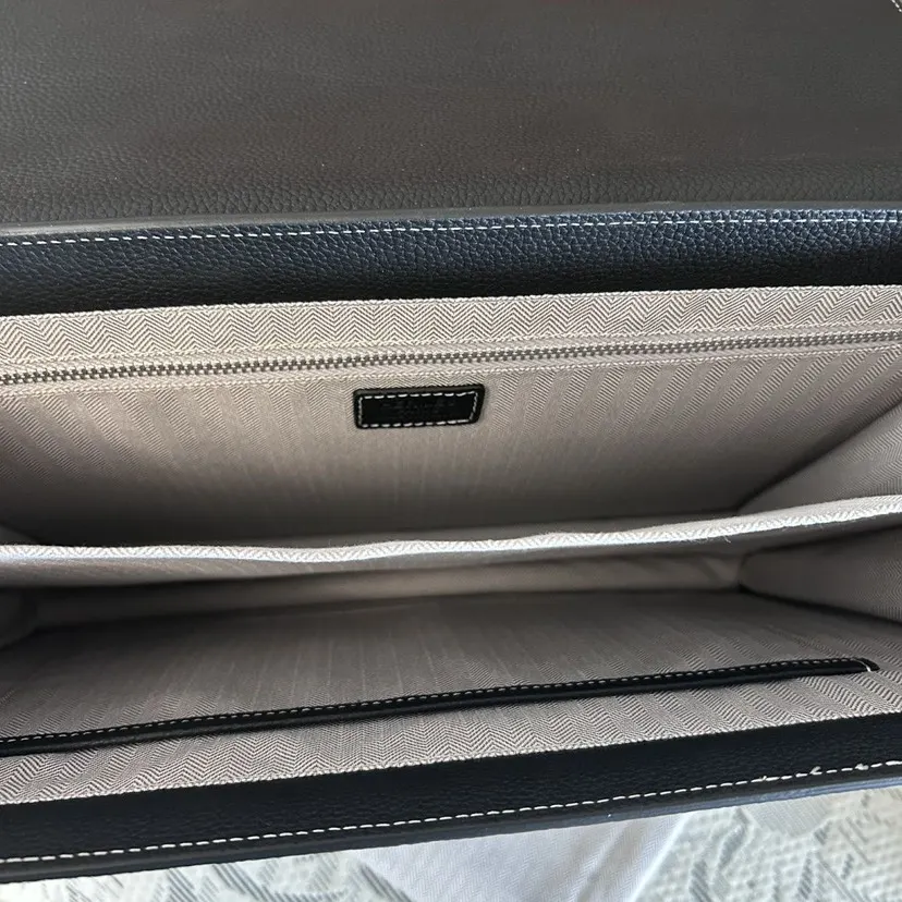 Briefcase Business Commuter Casual Leather