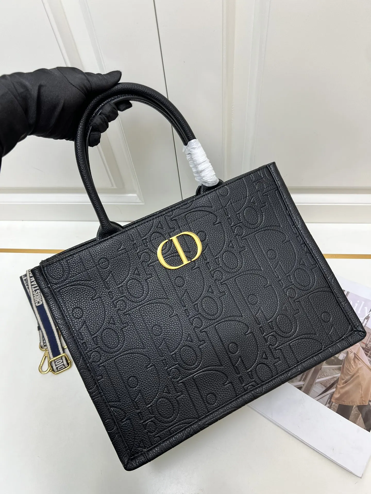 Dior 酒紅 托特包 大容量托特款