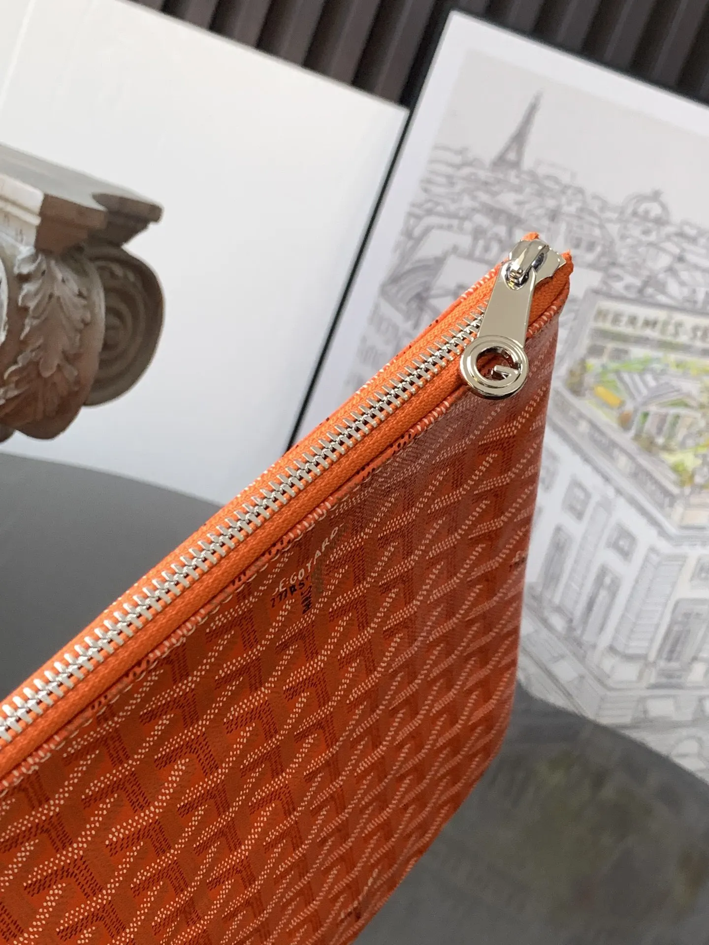 Goyard 橙色 鼎鼎戈雅 手拿包 精致手拿款