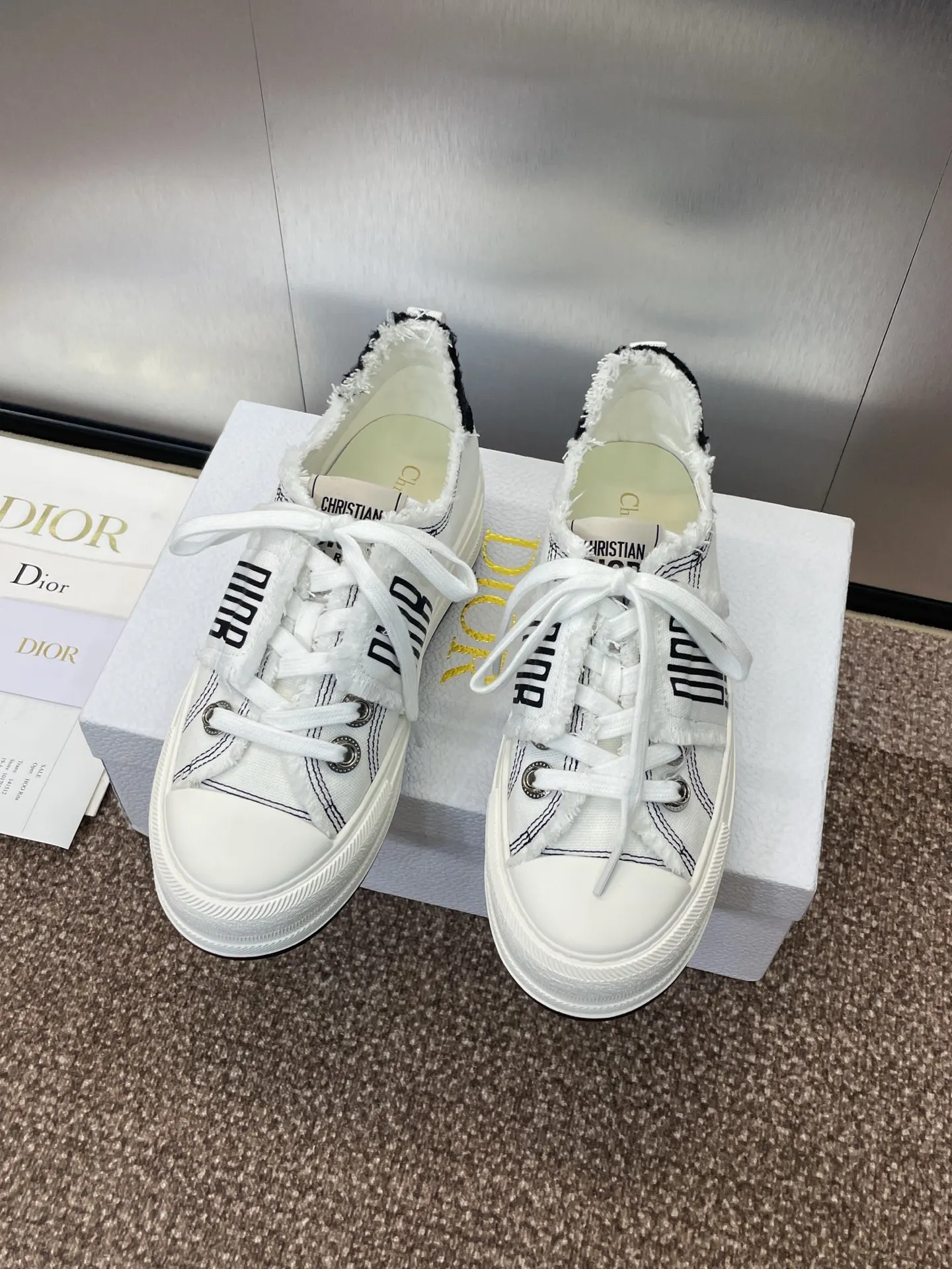 Dior 厚底 拼色 运动鞋