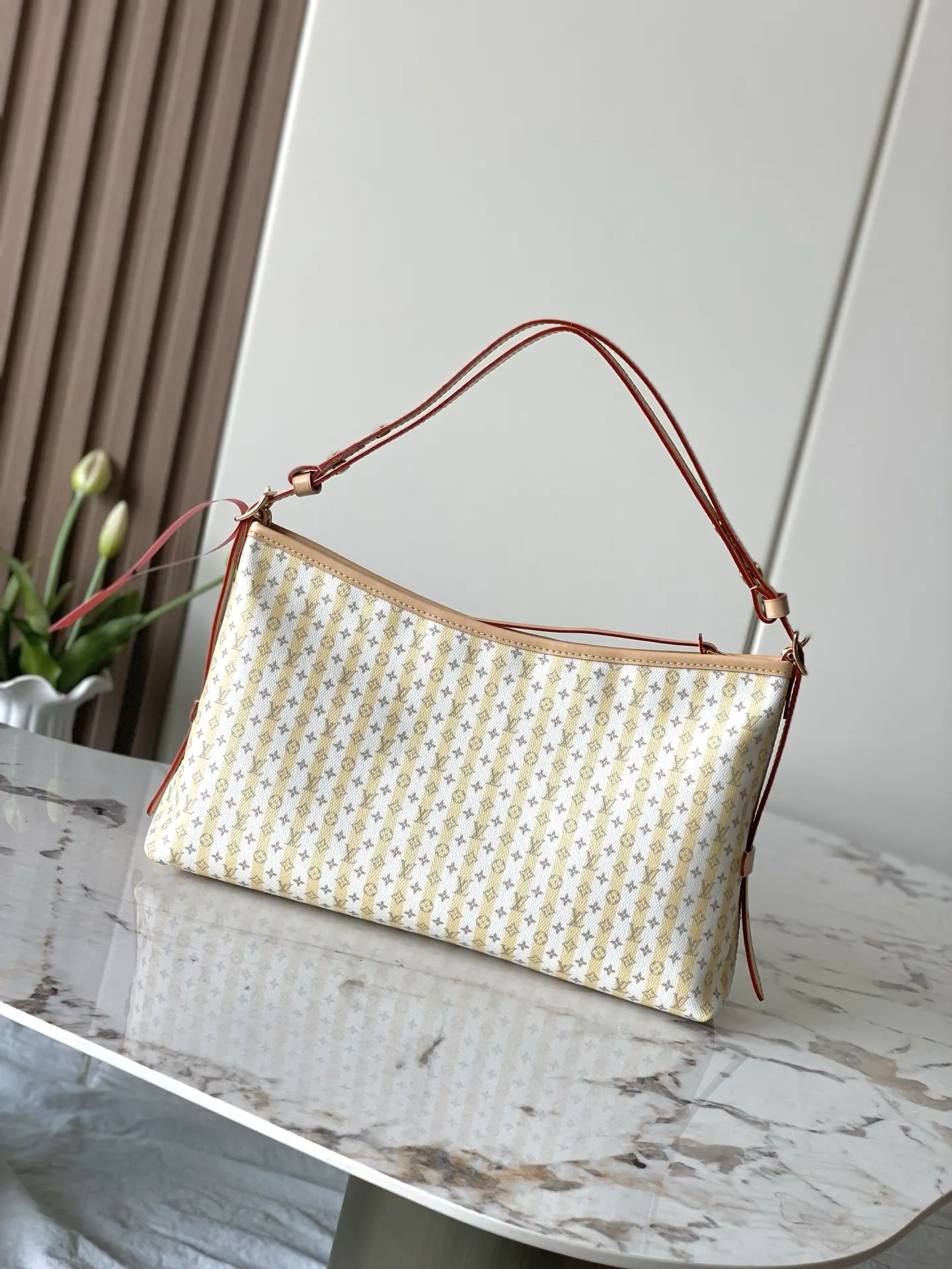 LV CarryAll 米色 牛皮 鏈條包 精致鏈條款