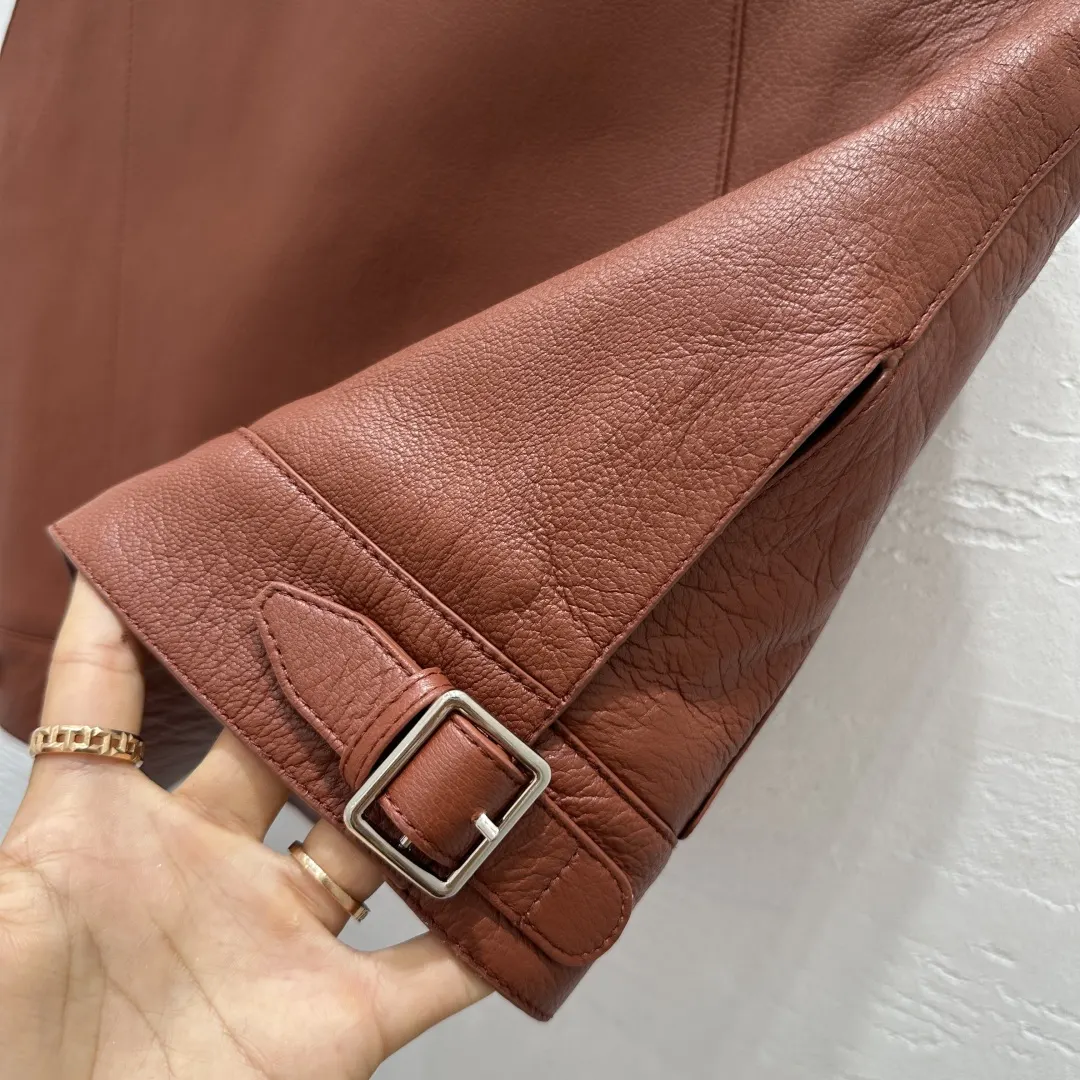 Hermès Brown Leather Vest