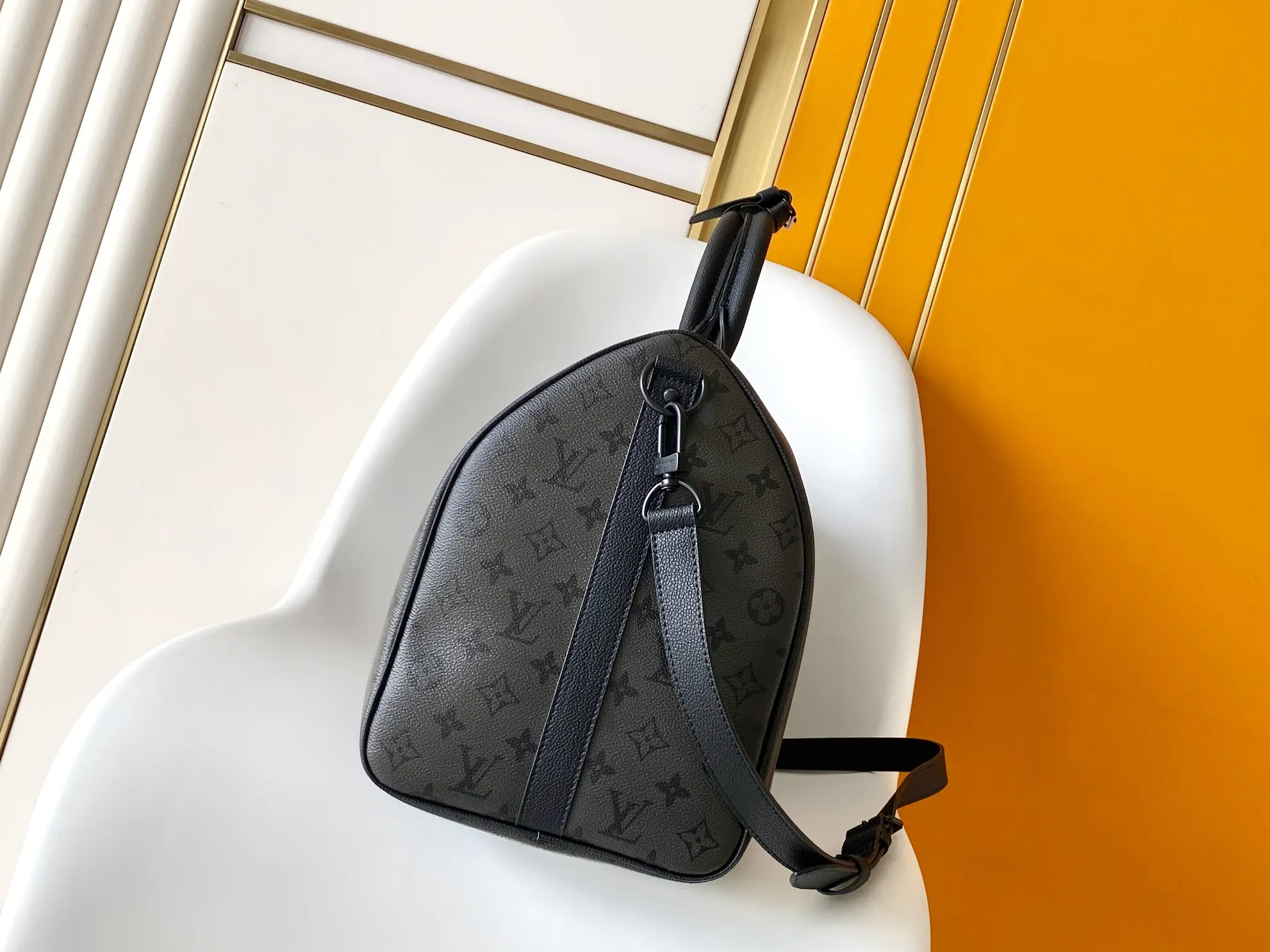 Keepall 灰色 牛皮 旅行包 大容量旅行款