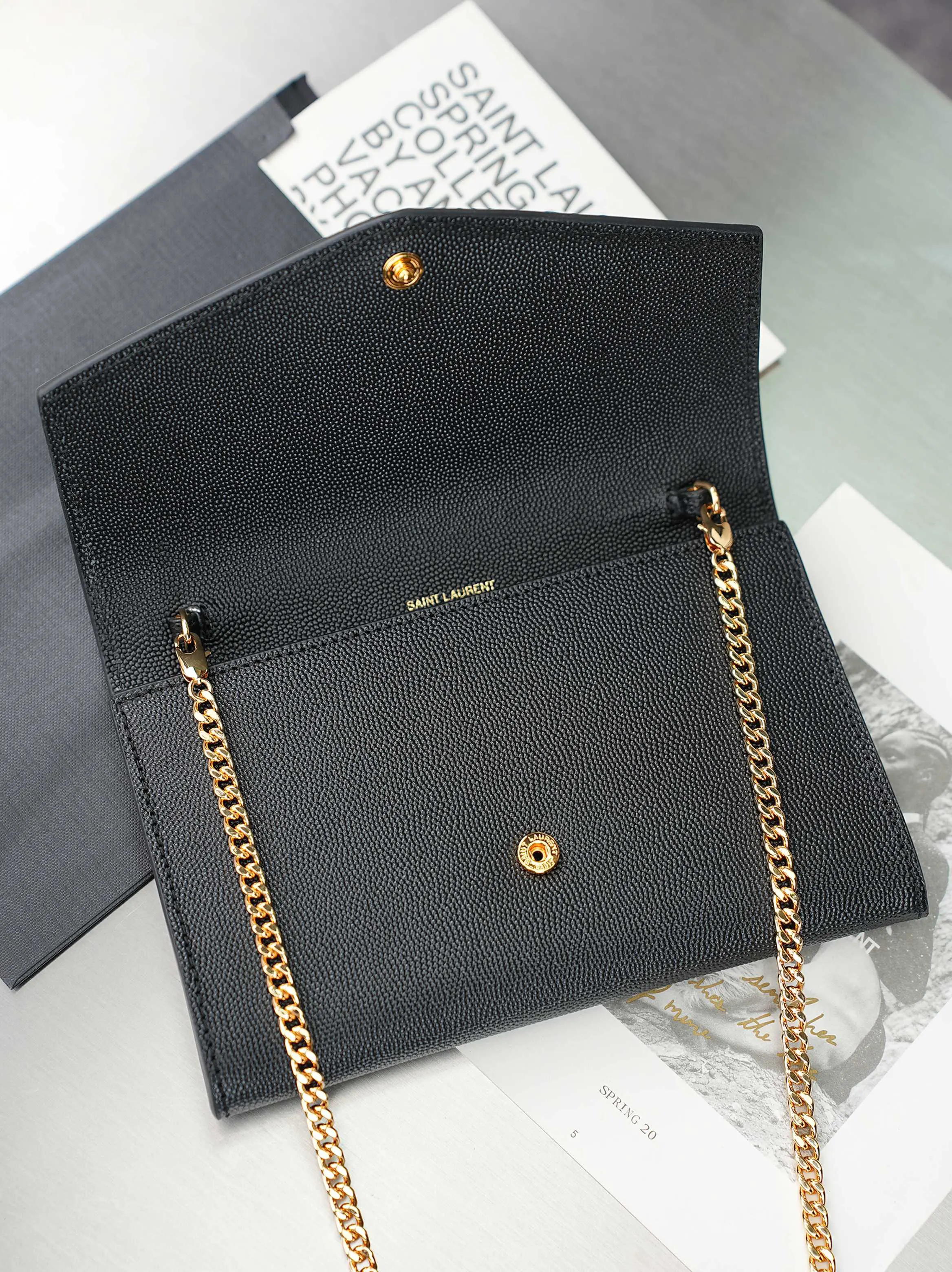 Black Chain Bag Leather