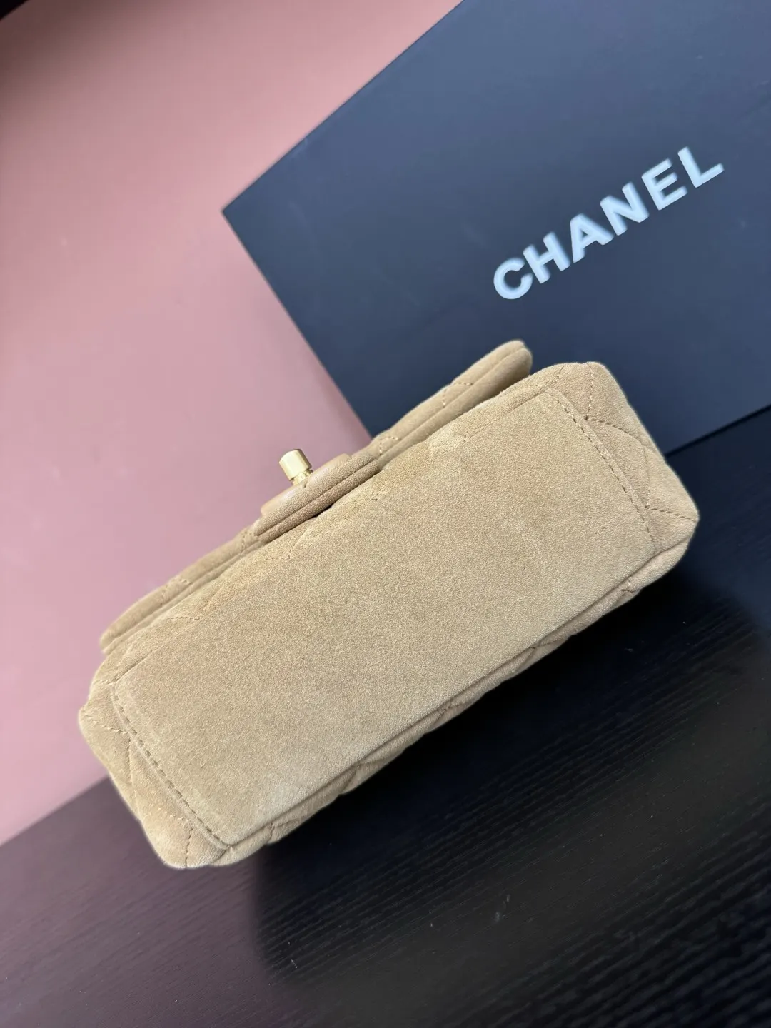 Chanel Suede Flap Chain Bag Shoulder and Crossbody Wear
