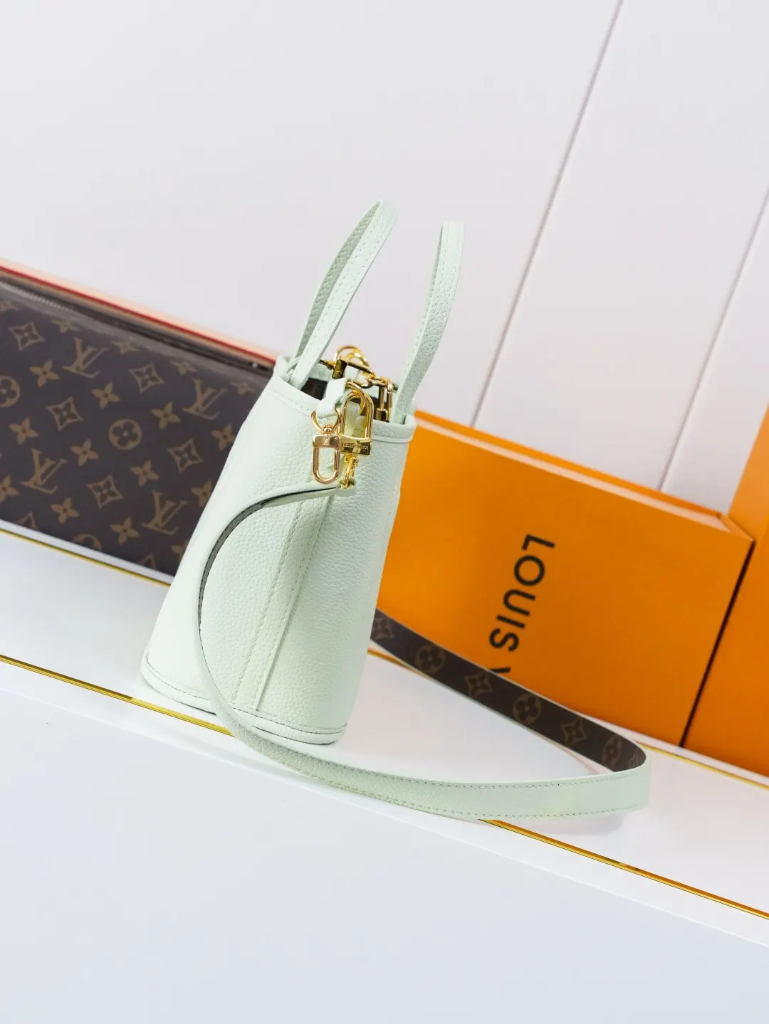 Neverfull 牛皮 收納包 旅行收納款