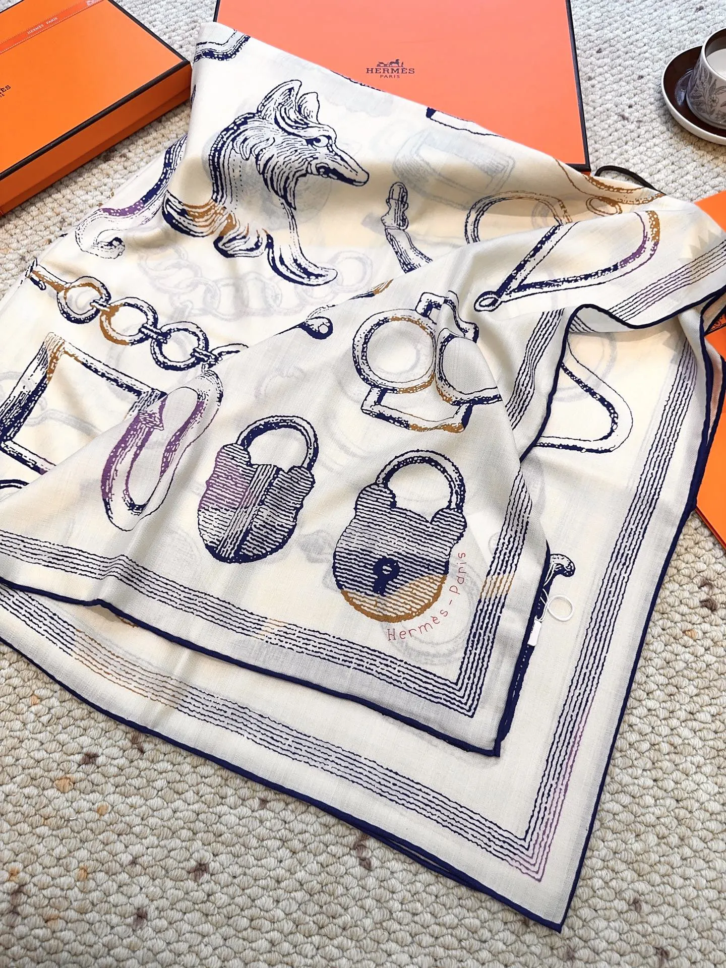 Hermès Brown Scarf