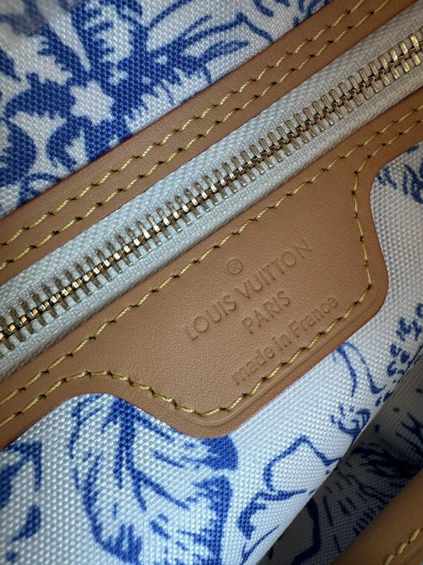 Louis Vuitton Red Blue Tote Bag Canvas