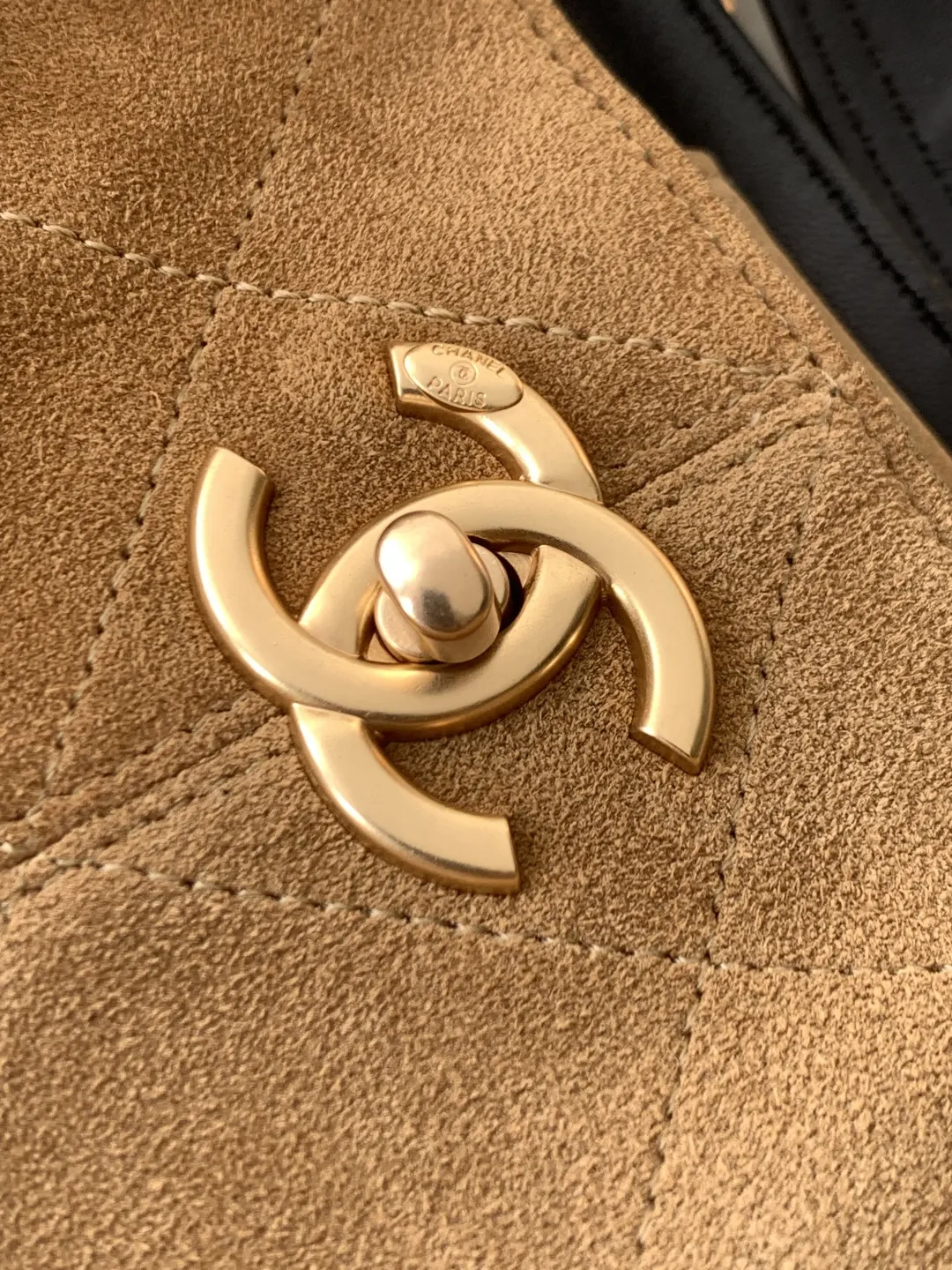 CHANEL 拼色 麂皮 托特包 大容量托特款