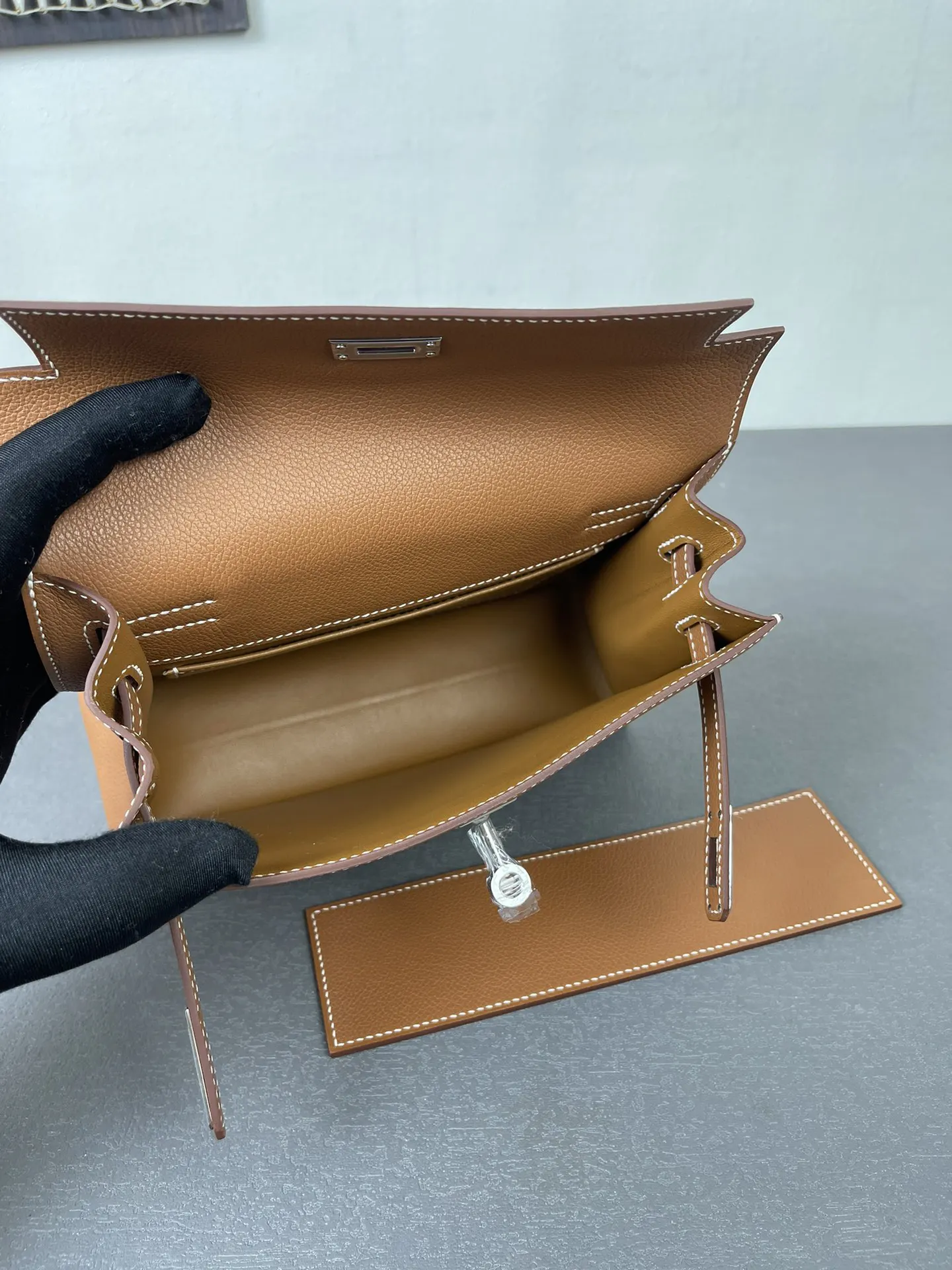 Brown Top Handle Bag Commuter