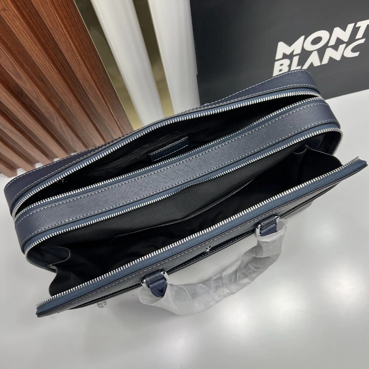 Blue Briefcase Business Commuter Image 9 Blue Briefcase Business Commuter Image 9