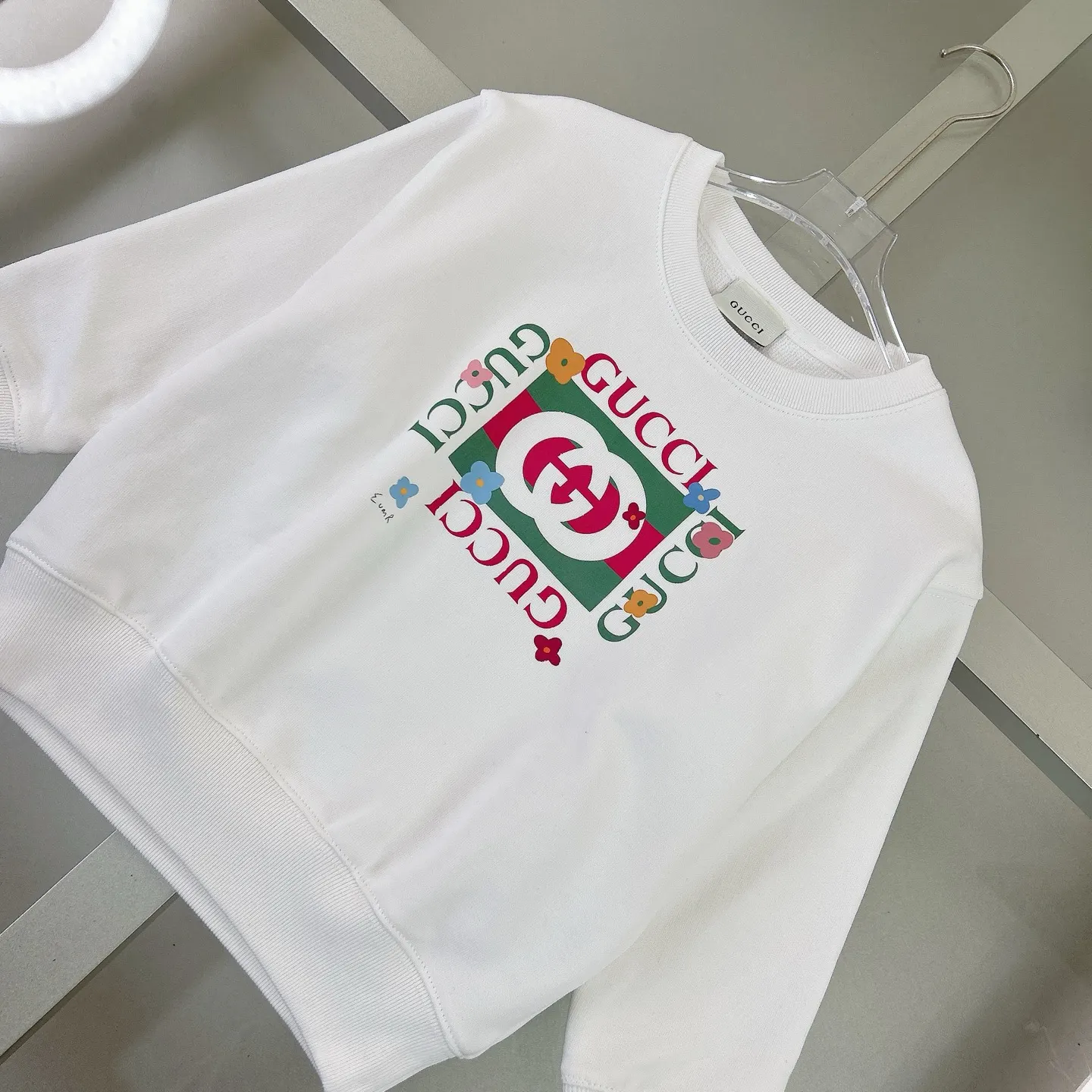 Gucci Logo印花圆领卫衣