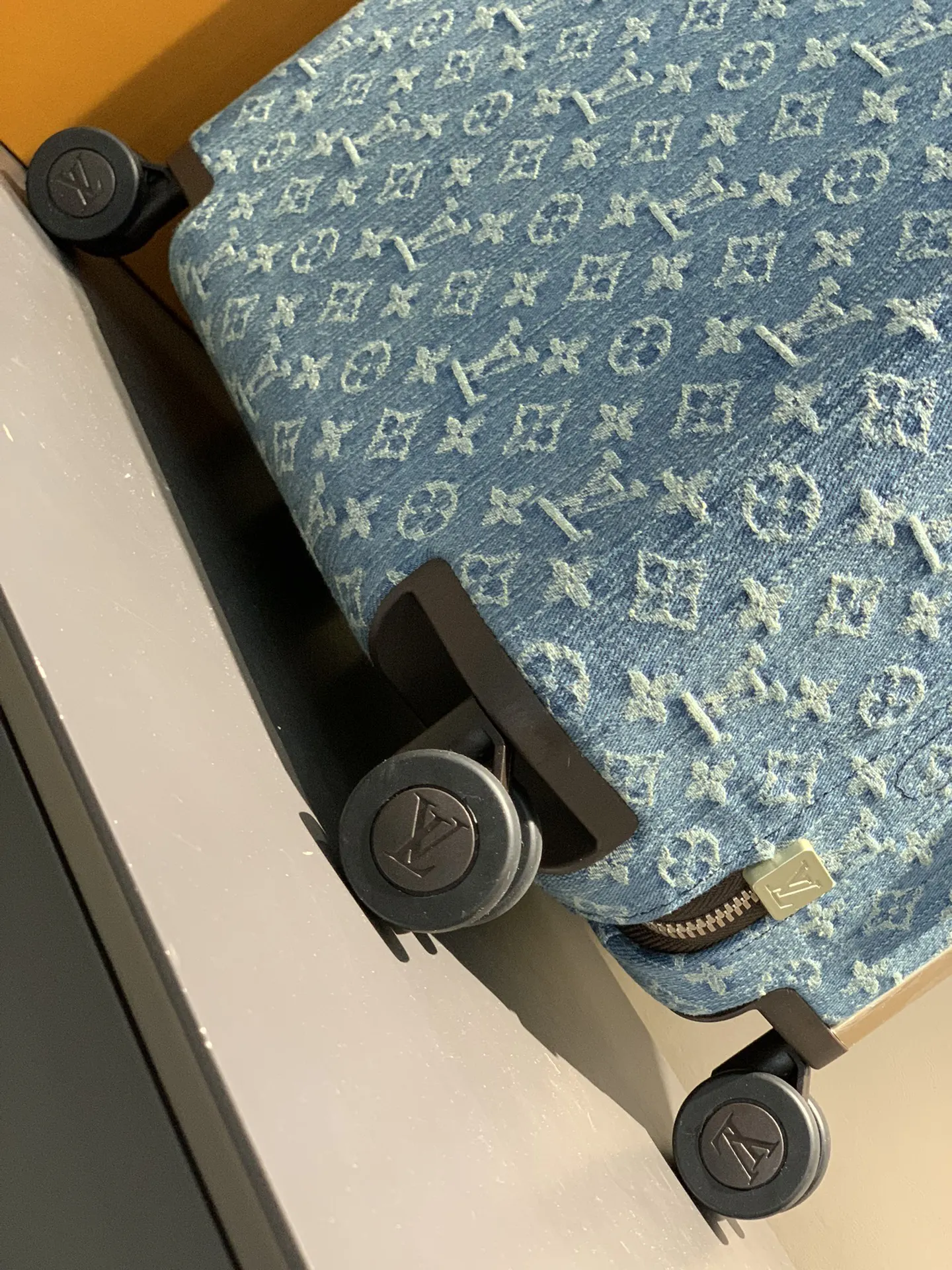 Gray Silver Suitcase Travel Lightweight