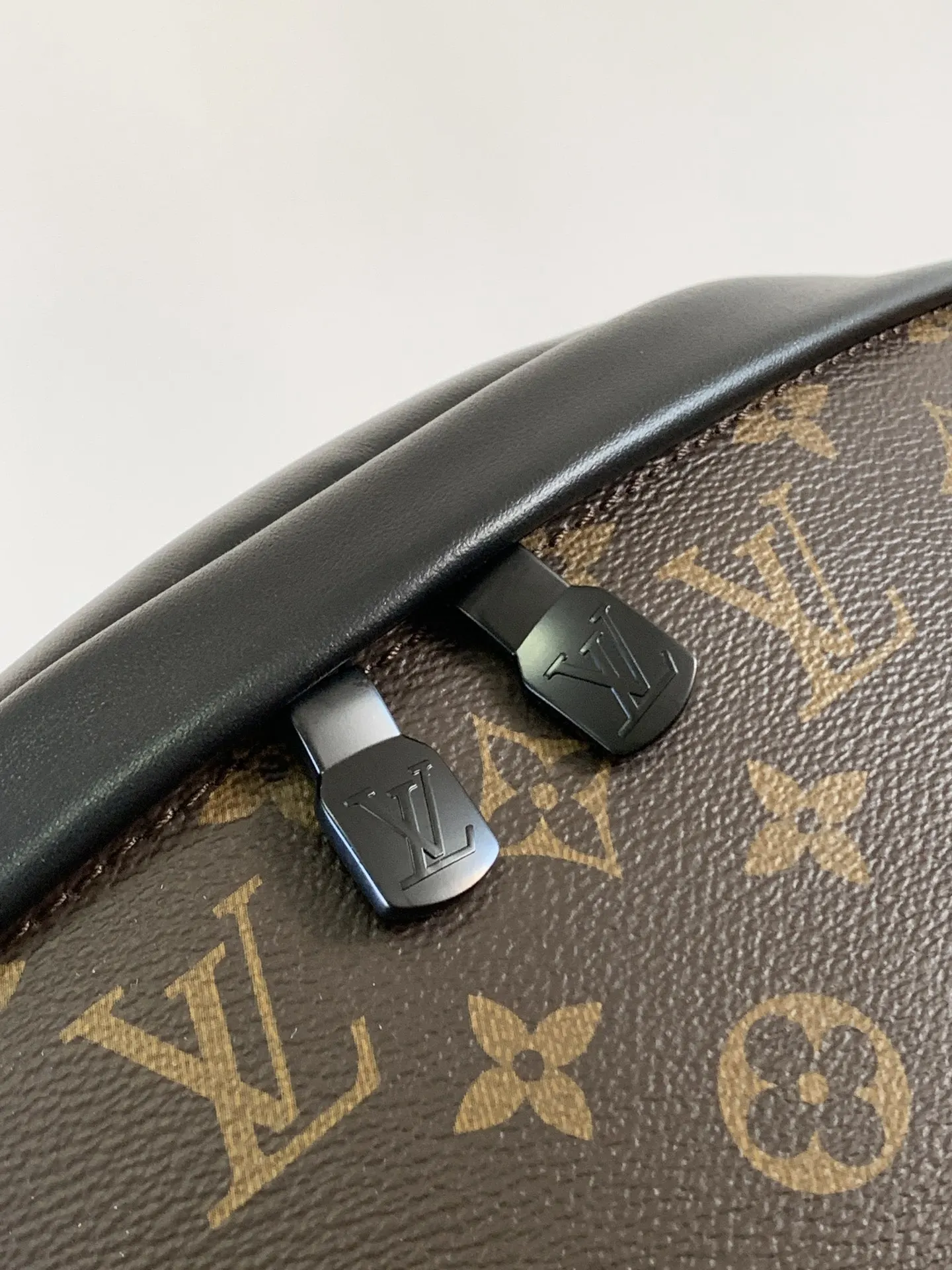 Monogram Crossbody Bag Lightweight Leather
