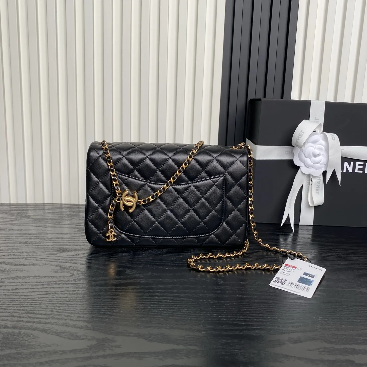 CHANEL 金色 羊皮 链条包 精致链条款