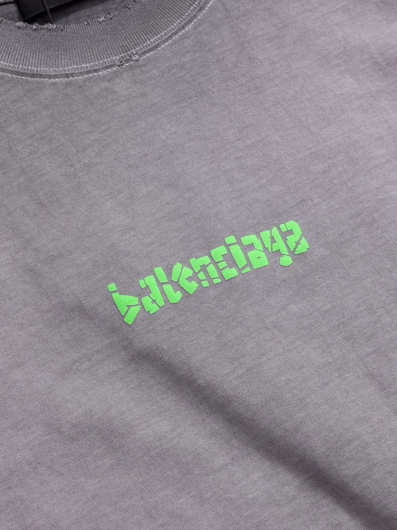 Balenciaga 灰色 Logo 短袖T恤