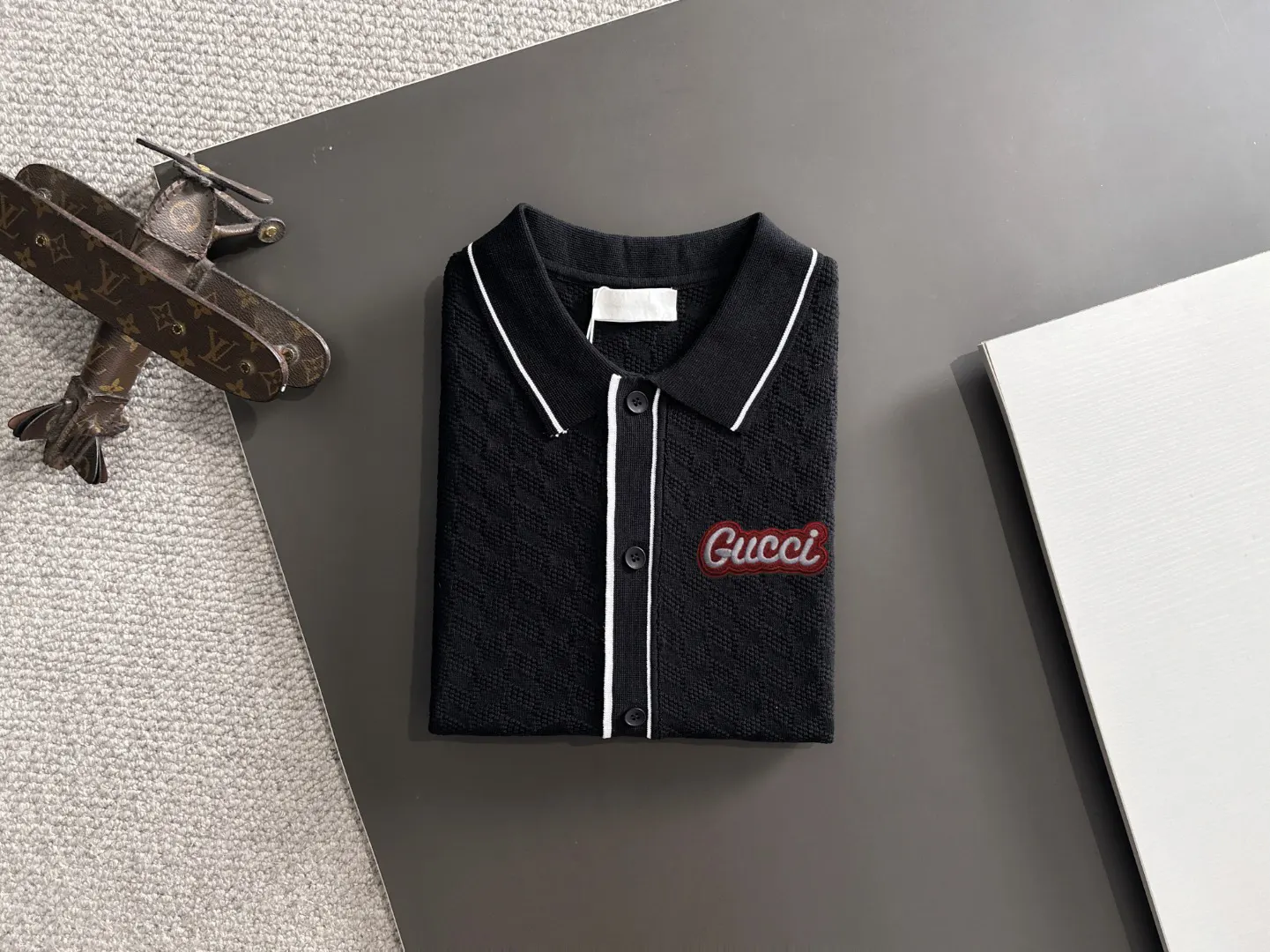 Gucci 刺繡 純棉 Polo衫