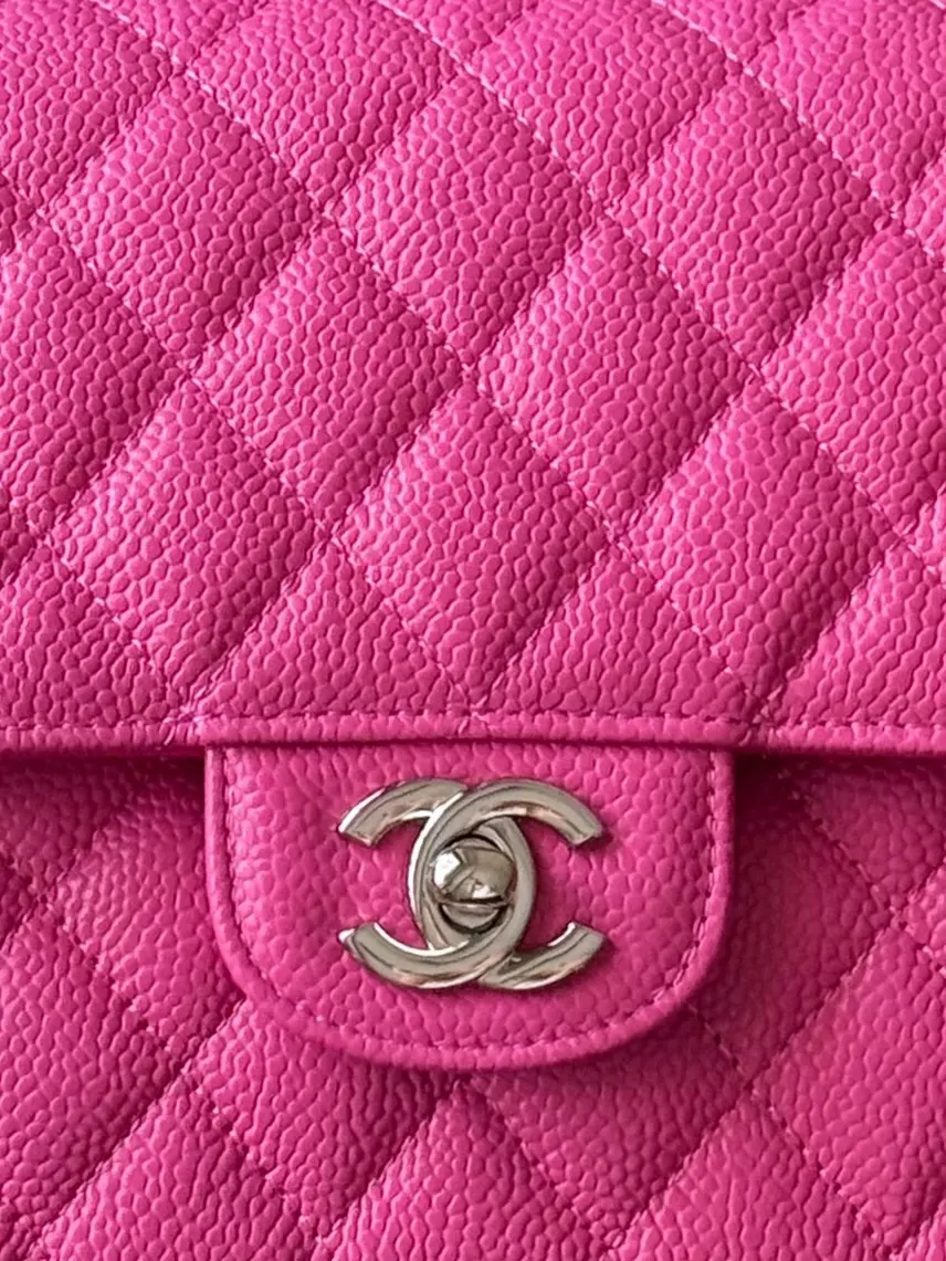 Chanel 红色 皮革 翻盖 链条包