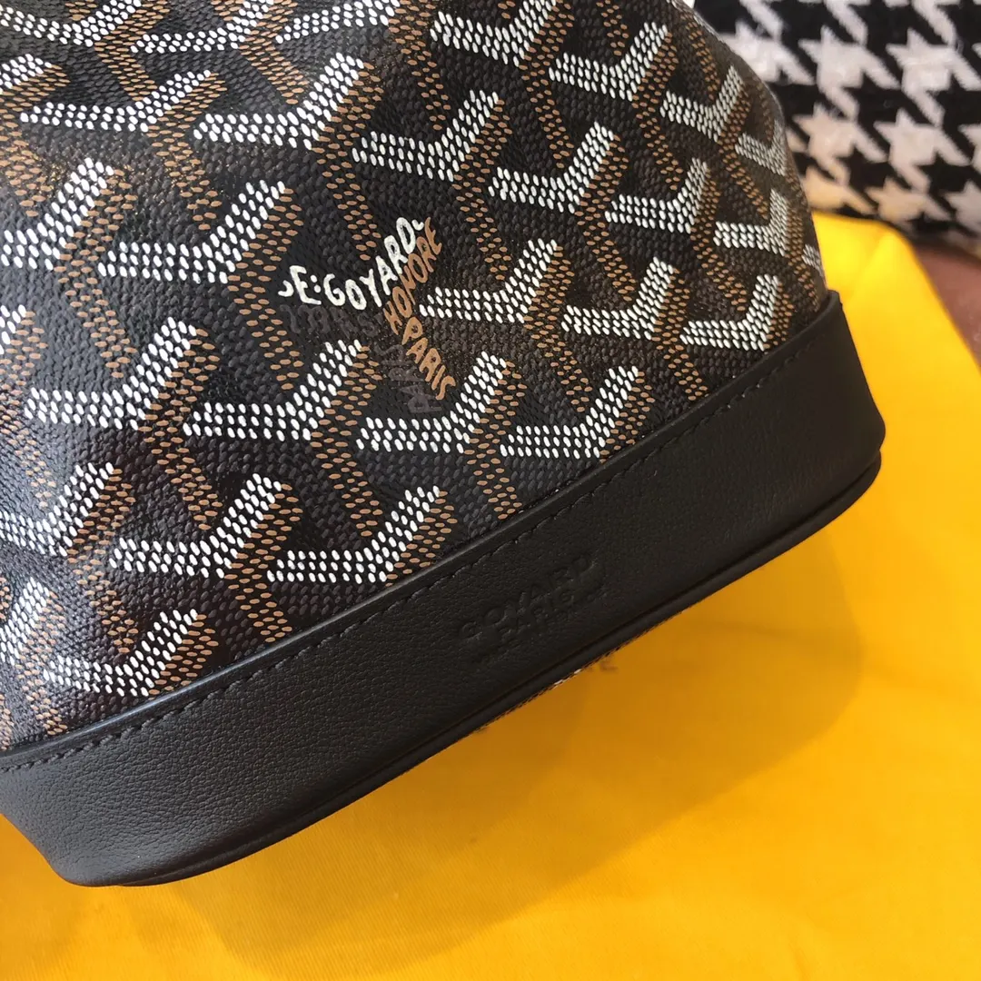 Goyard 黑色 老花 帆布 水桶包 休閒水桶款