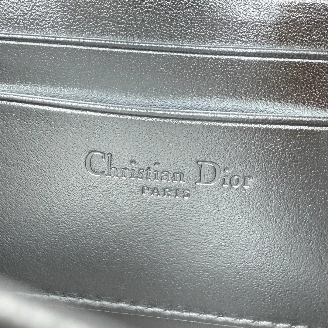 Dior Lady 銀色 羊皮 鏈條包 精致鏈條款
