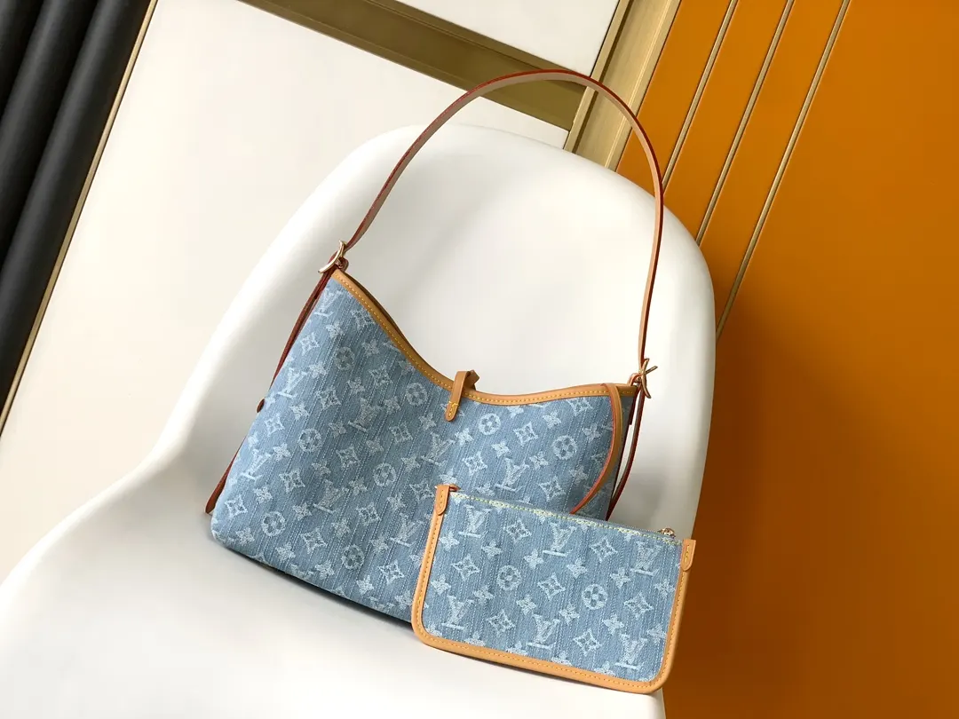 Blue Clutch Bag Canvas