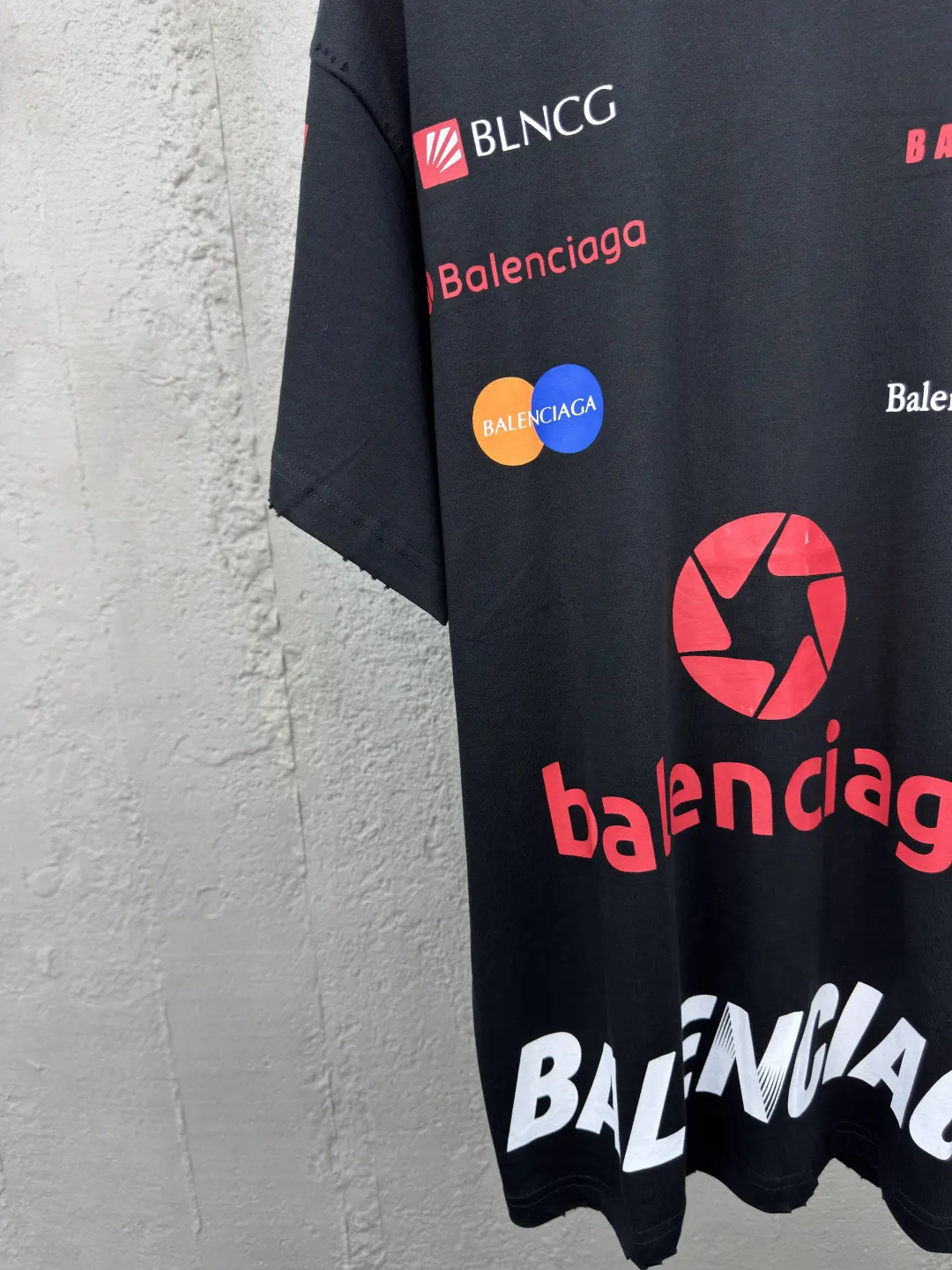 Balenciaga 黑色 Logo 短袖T恤