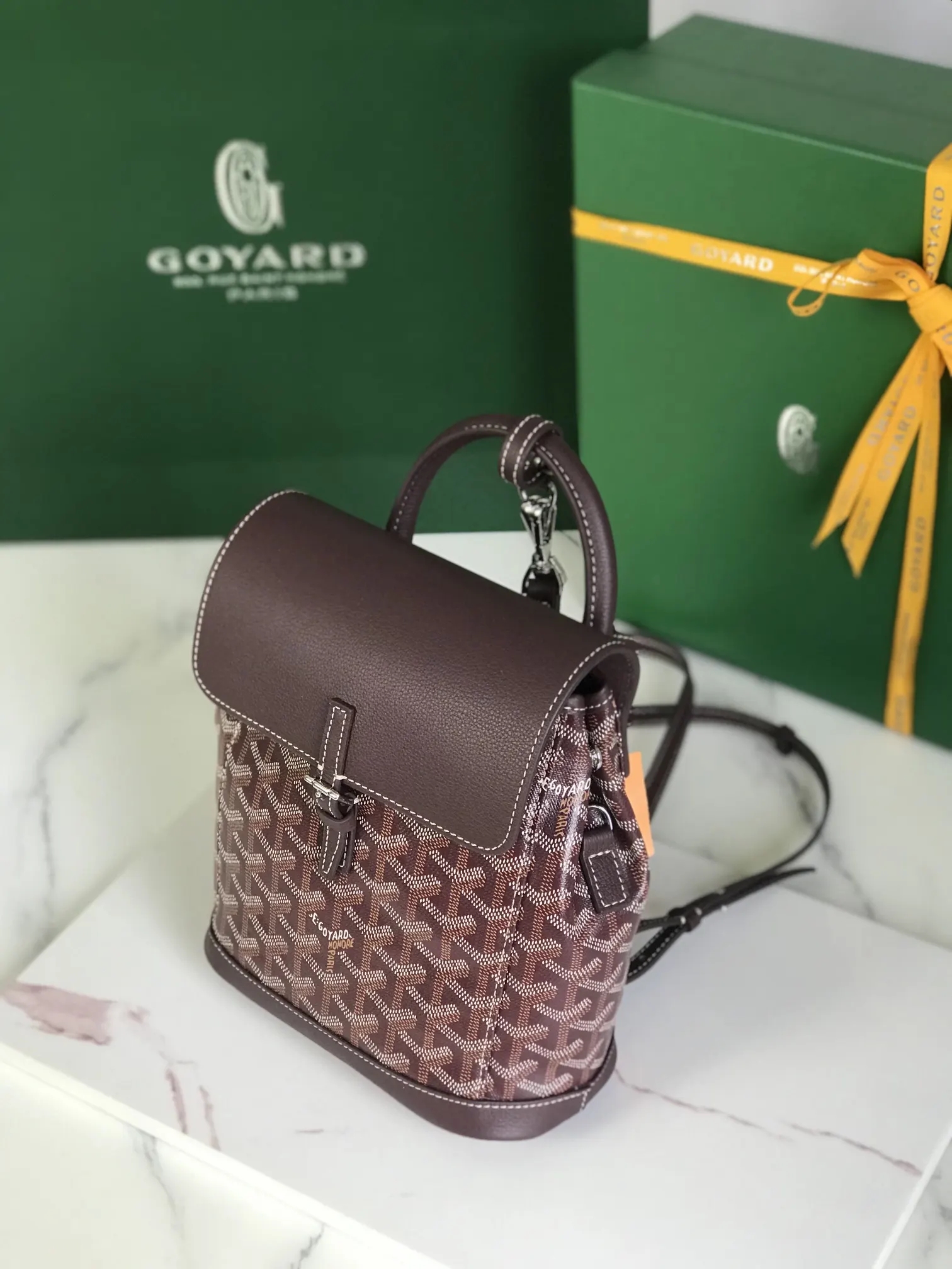 Goyard 皮革 Aln迷你 雙肩包 升级 送 礼品盒 说 实用雙肩款