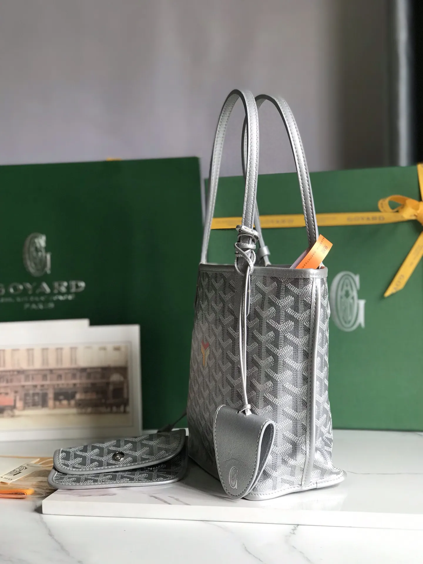 小牛皮 Anjou Mini 限量定制 三色Y形字母彩绘款 托特包 大容量托特款