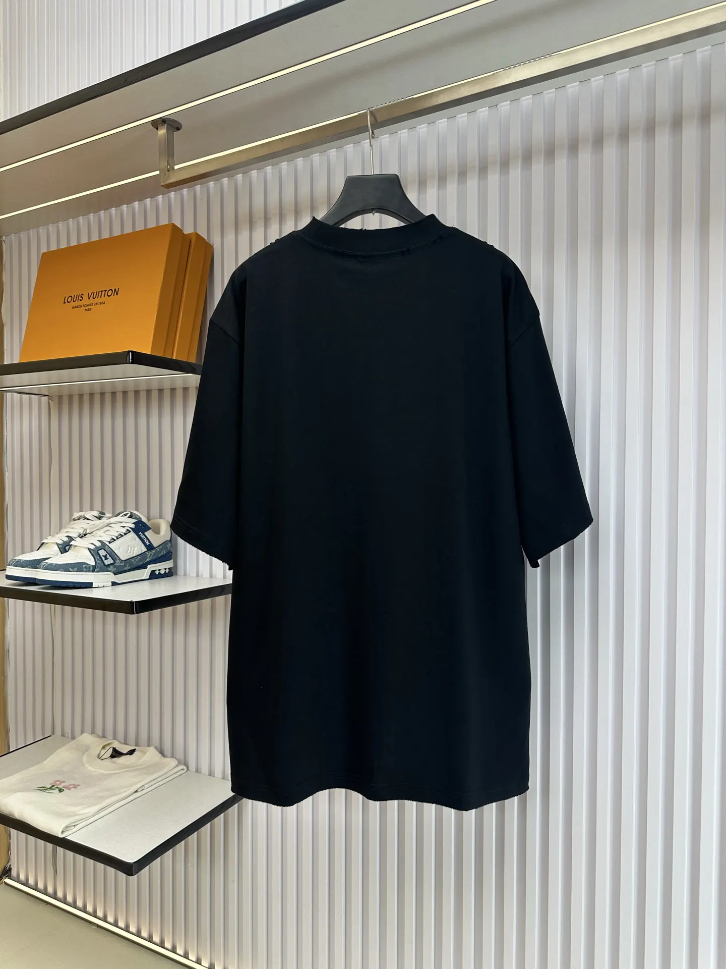 Balenciaga 黑色 纯棉 短袖T恤 宽松休闲