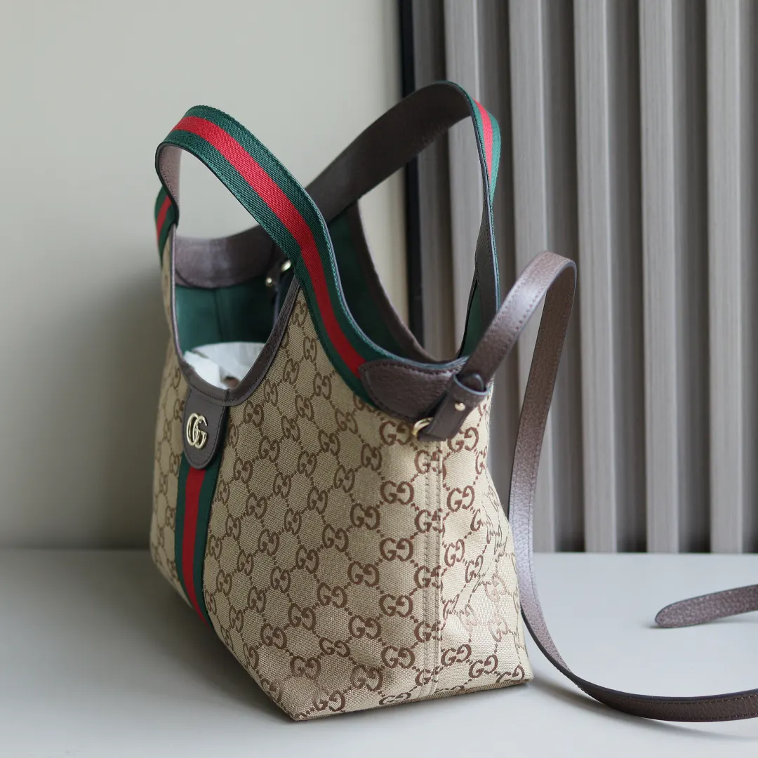 Blue Brown Tote Bag Canvas