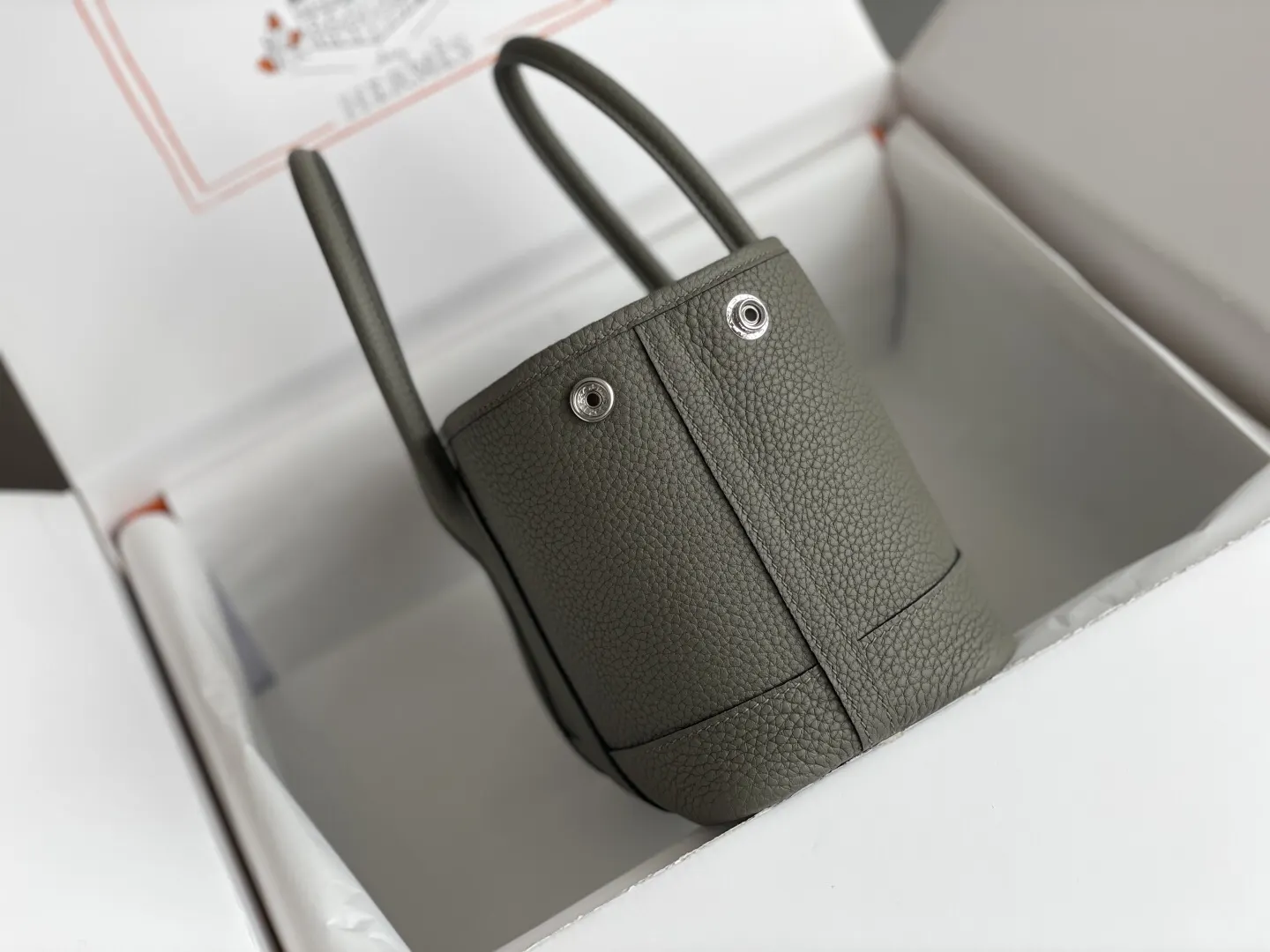 Hermès Garden Party 拼色 Togo牛皮 托特包 10cm